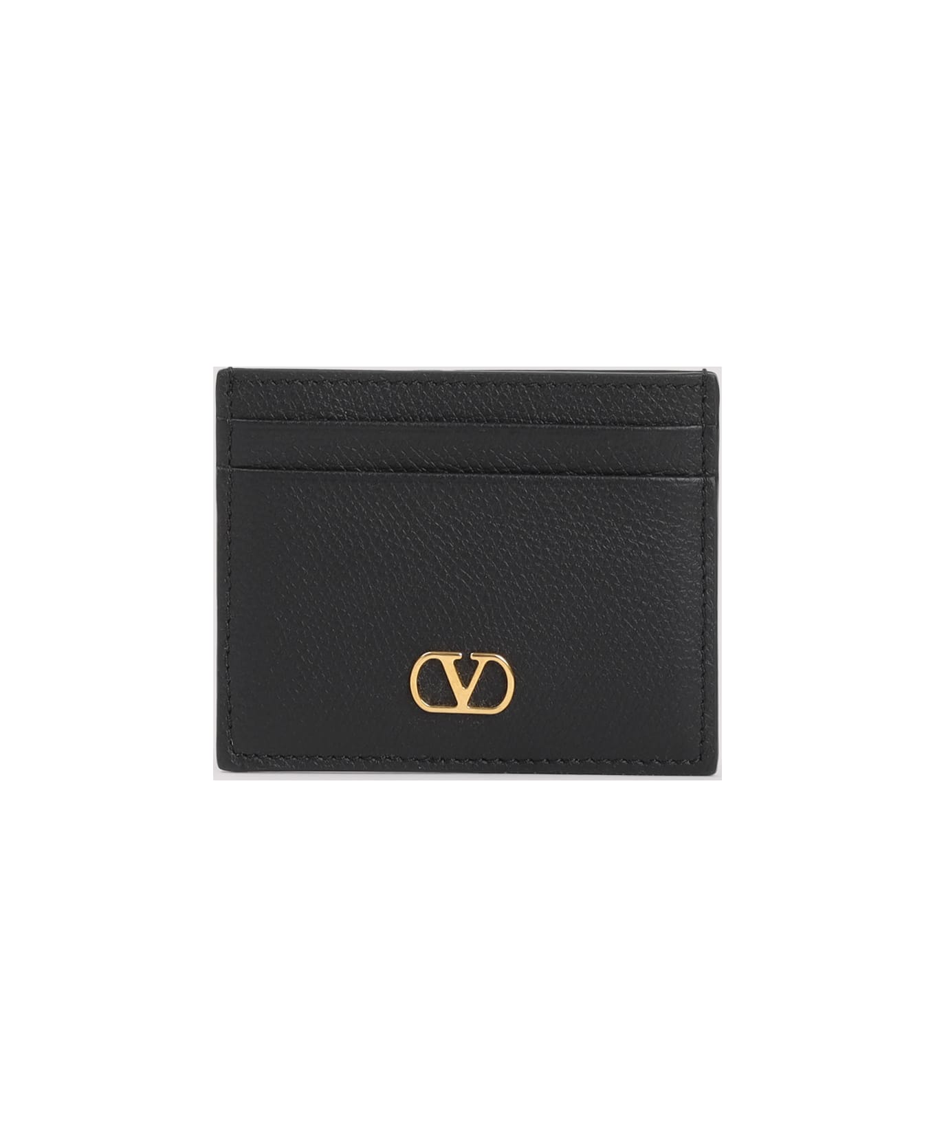 Valentino Garavani Valenitno Garavani Signature V-logo Card Case - No Nero