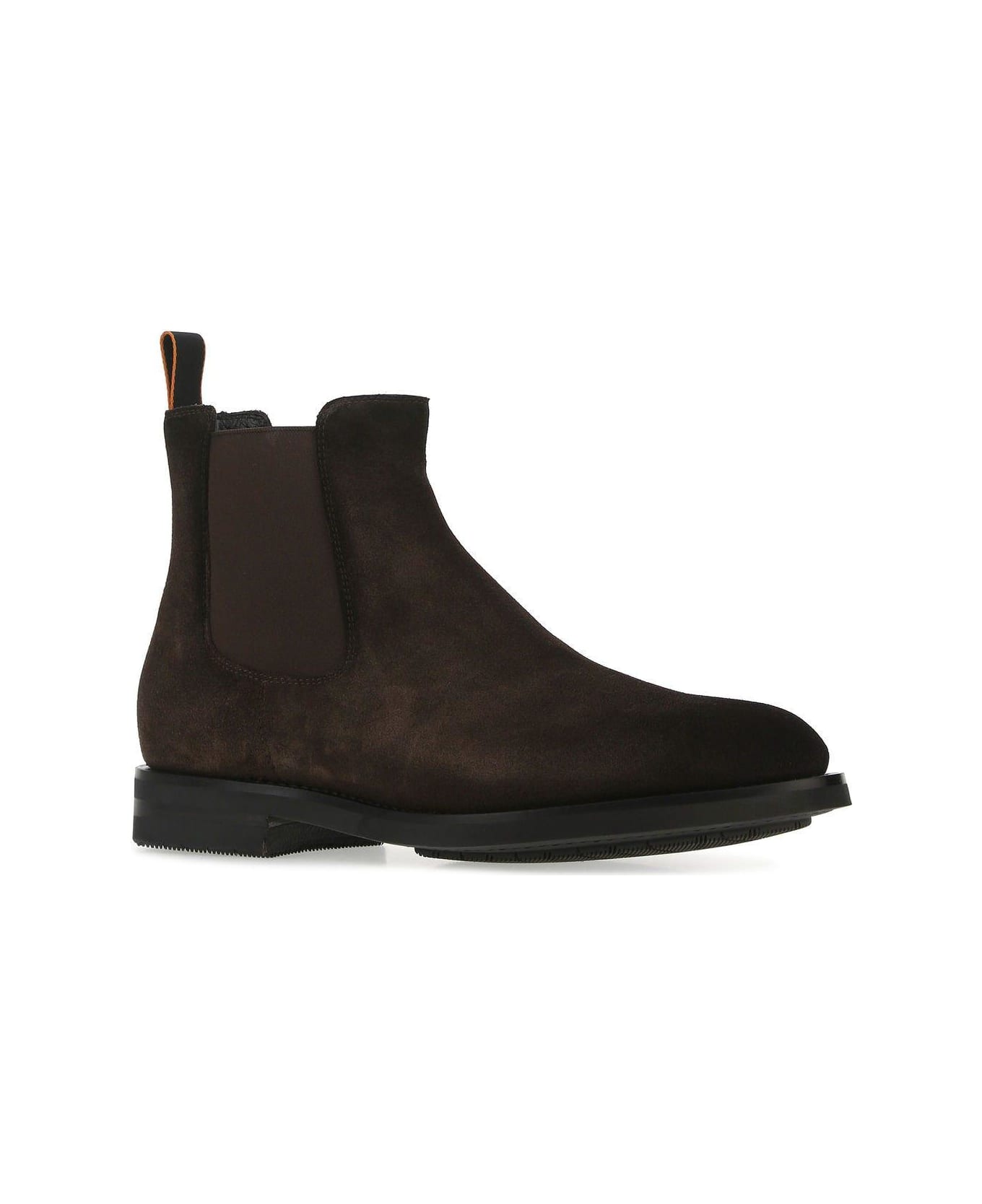 Santoni Brown Suede Ankle Boots - BROWN ブーツ