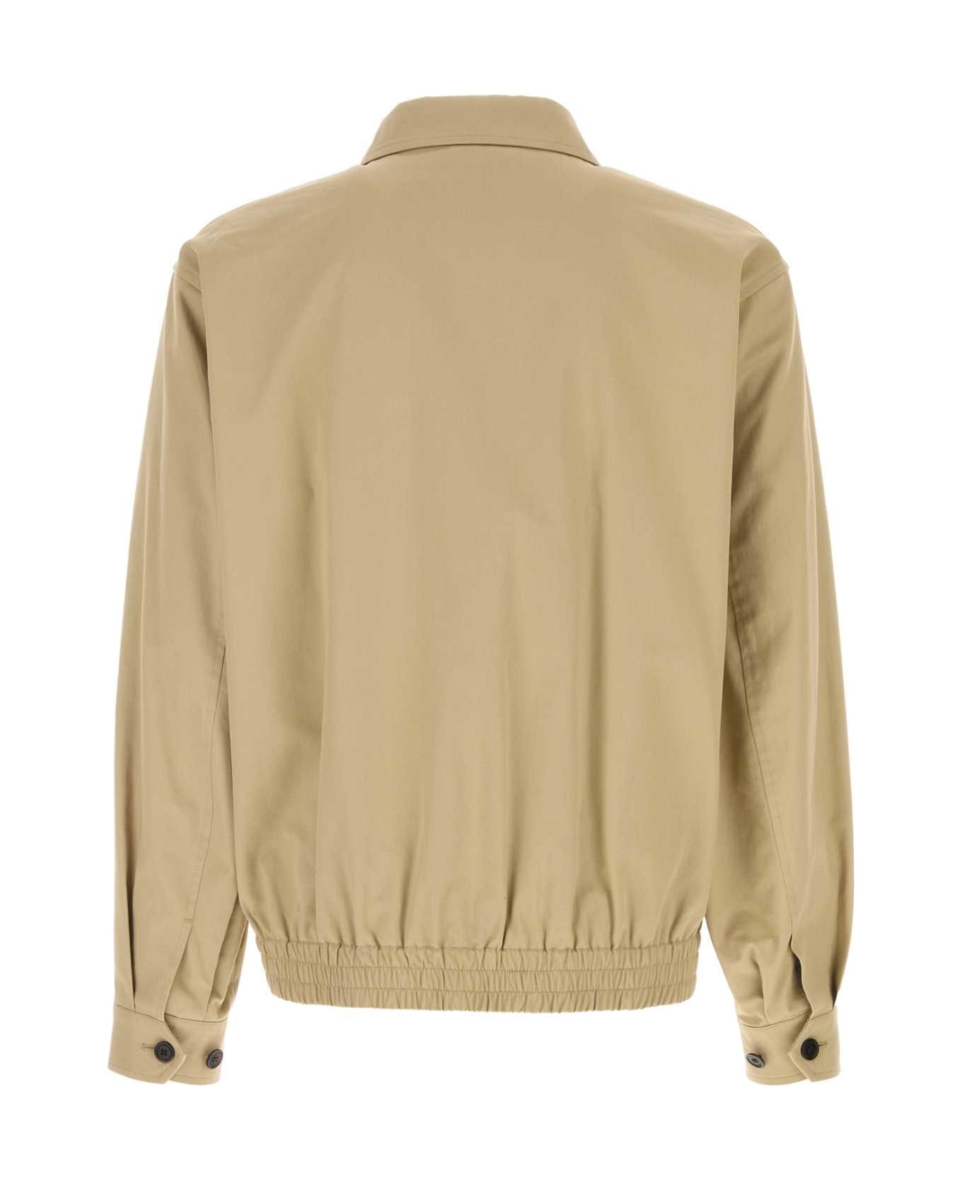 Saint Laurent Beige Gabardine Jacket - BEIGECOQUILLE