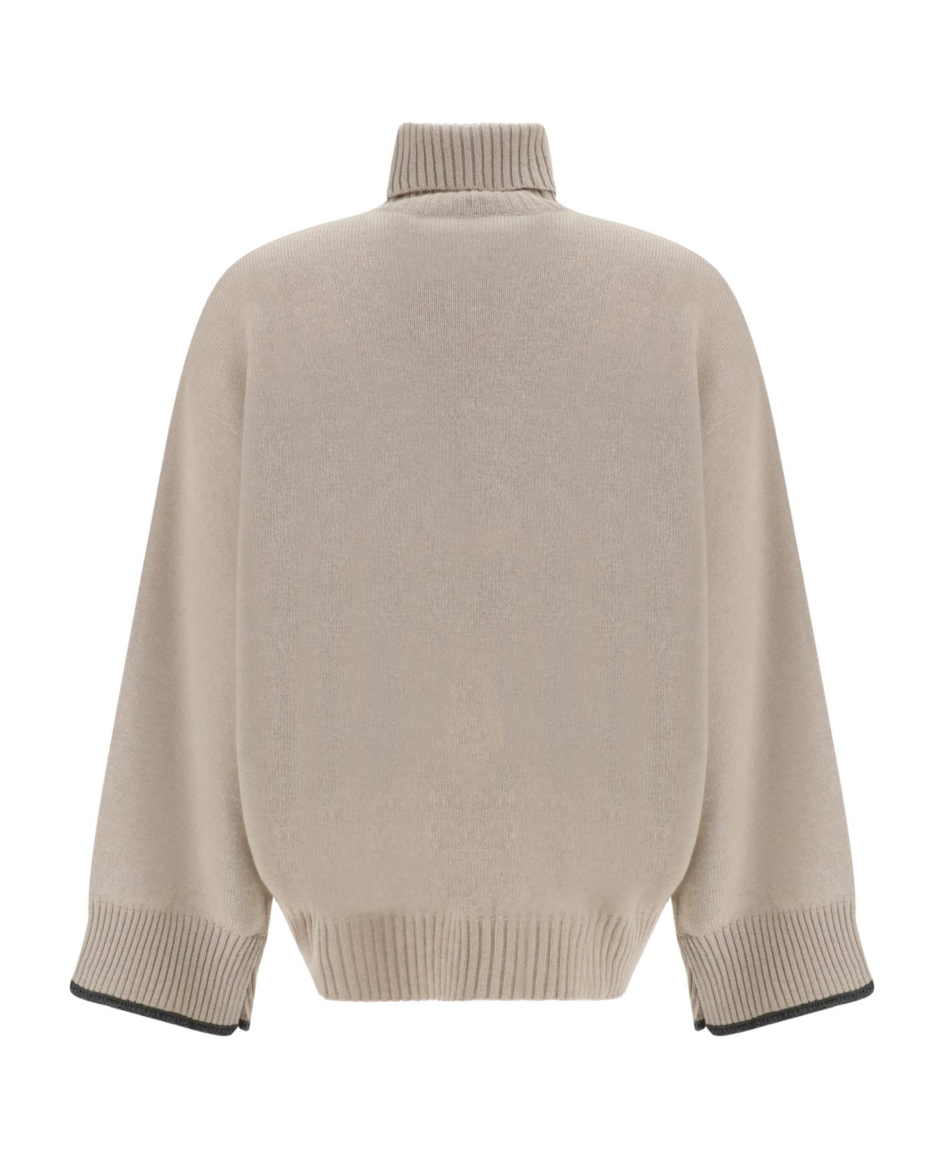 Brunello Cucinelli Cashmere Turtleneck Sweater - Feather