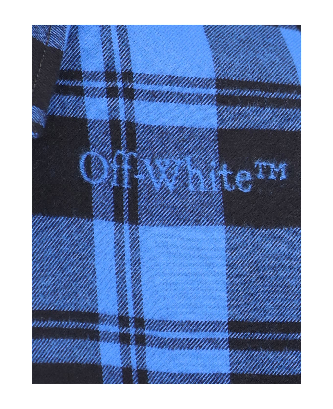 Off-White Checked Flannel Shirt - Blue シャツ