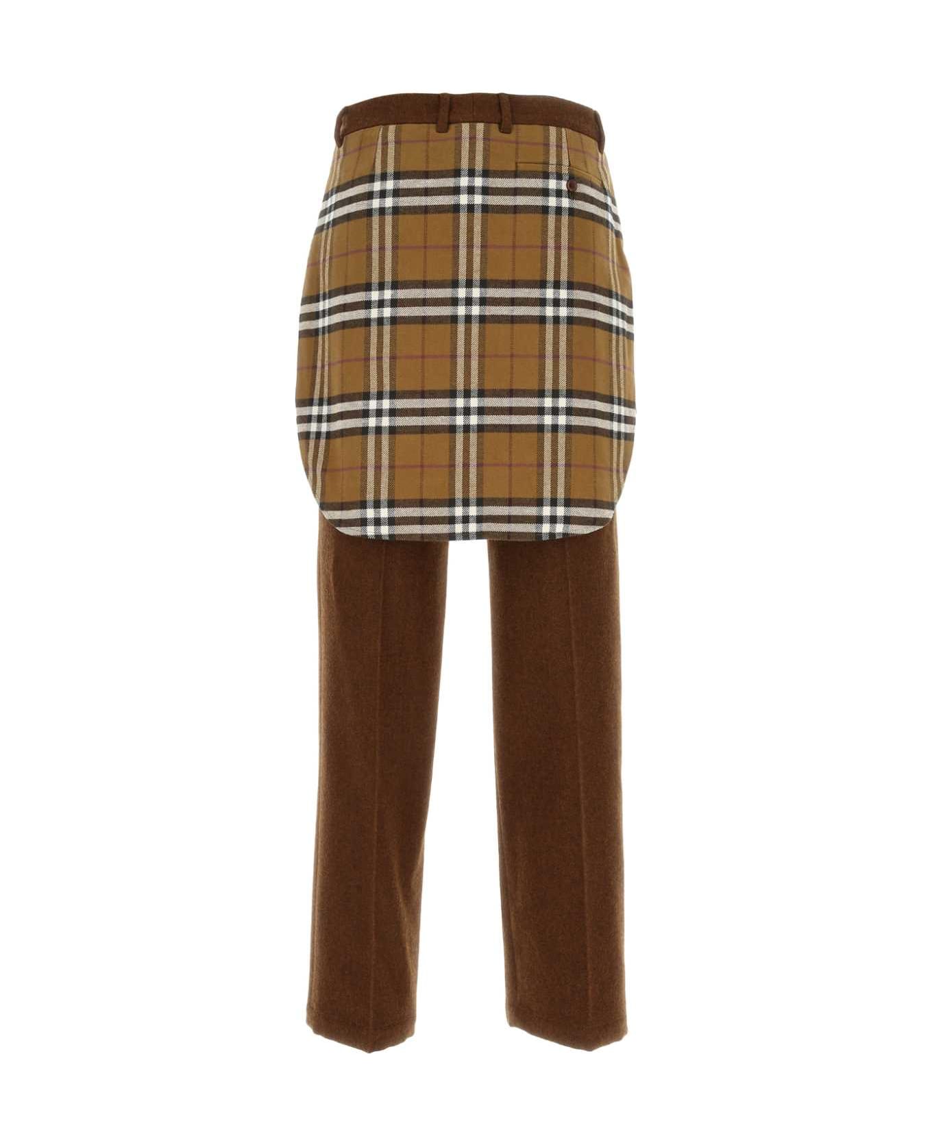 Burberry Brown Wool Pant - B2843