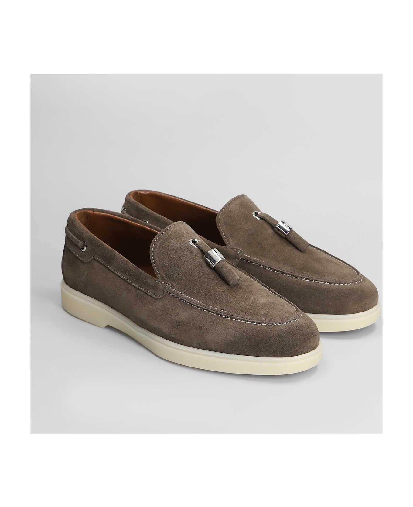 Giuseppe Zanotti The Maui Loafers In Beige Suede - beige