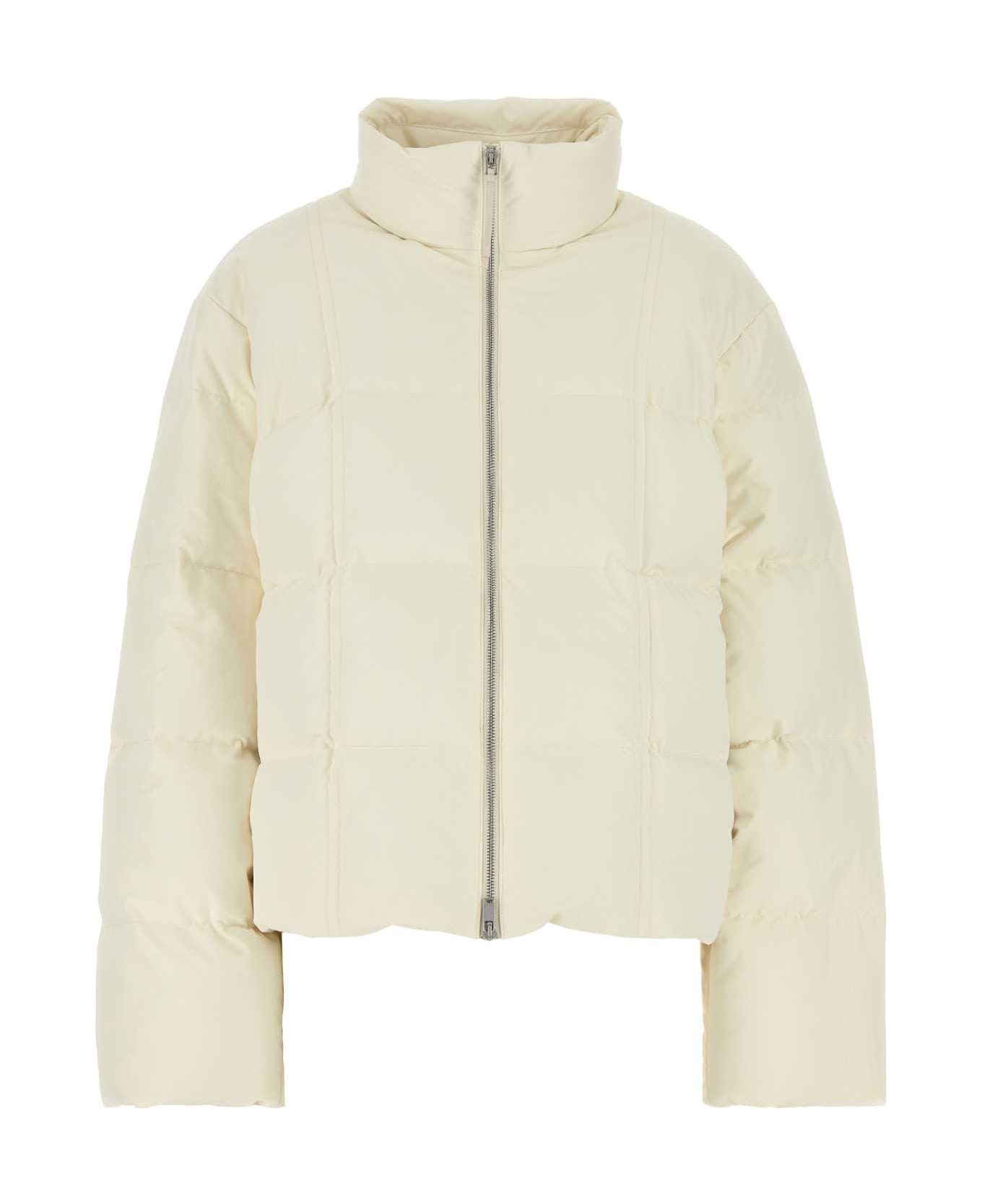 Jil Sander Ivory Polyester Down Jacket - 106