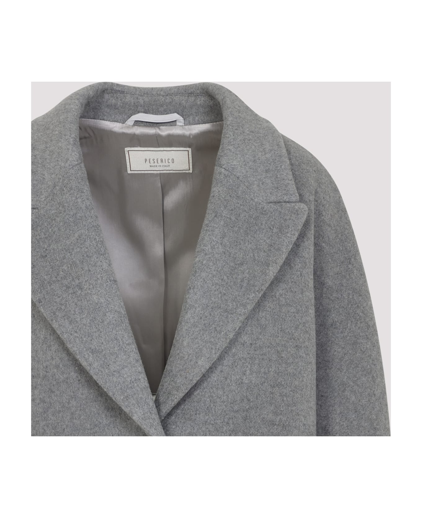 Peserico Cocoon Coat - Grigio Pietra