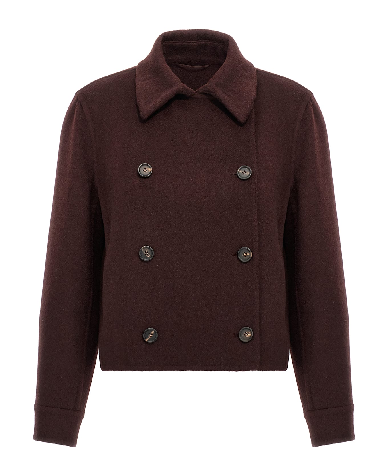 Brunello Cucinelli Monile Cashmere Coat - Bordeaux