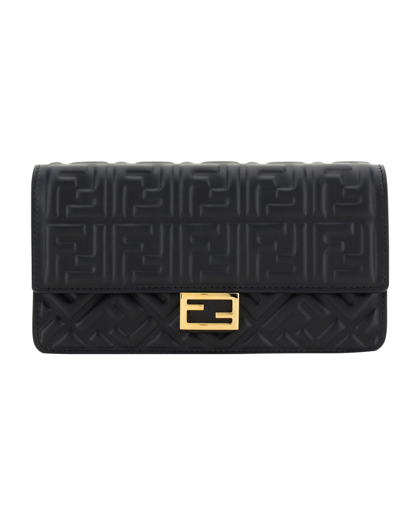 Fendi Matisse Chain Wallet - BLACK