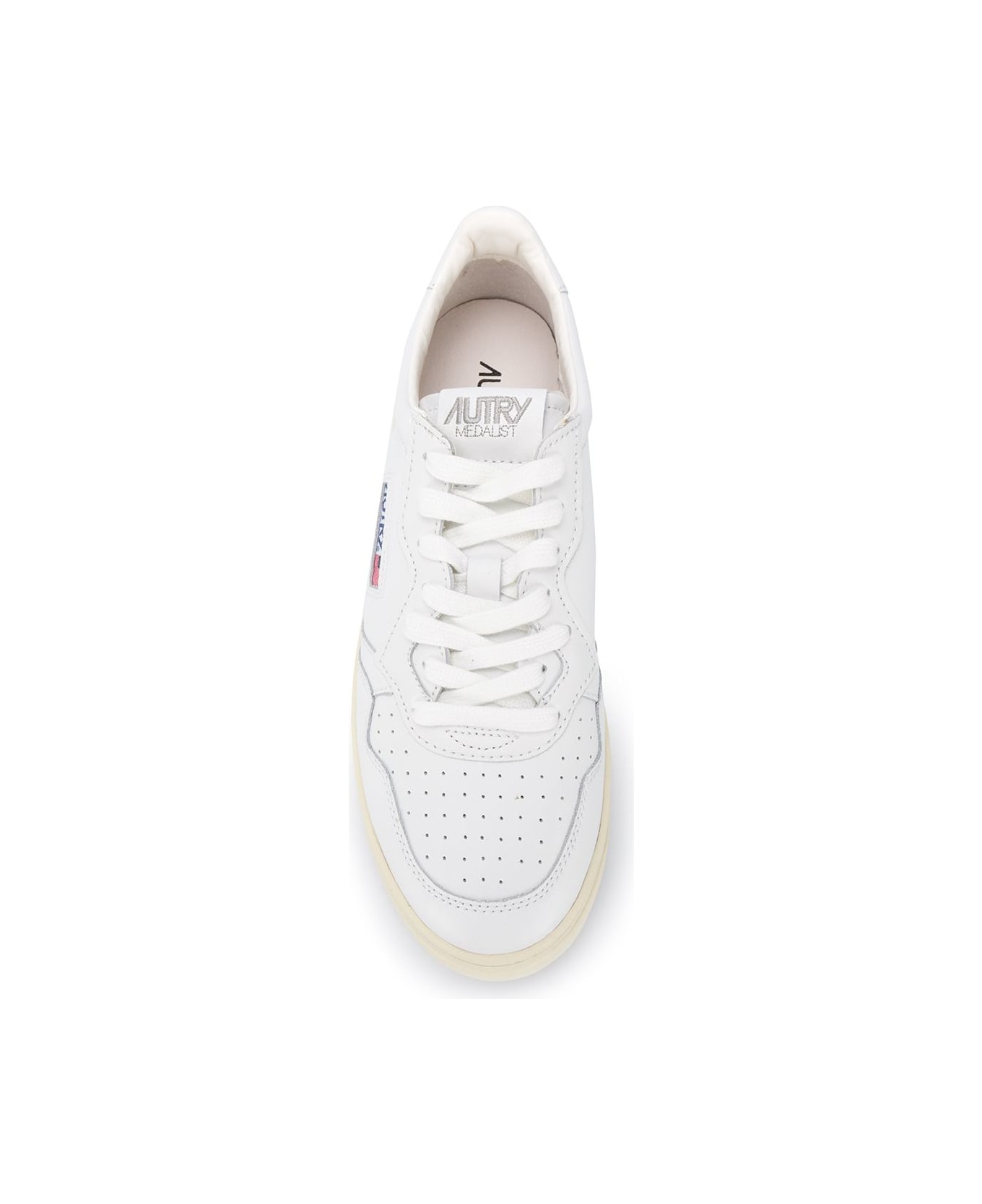 Autry Medialist Low Leather Sneakers - White
