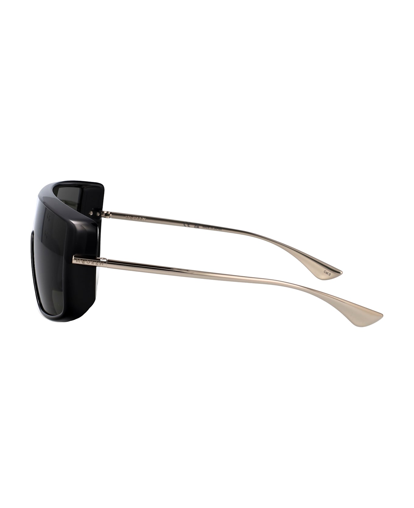 Alexander McQueen Eyewear Am0524s Sunglasses - BLACK-SILVER-GREY