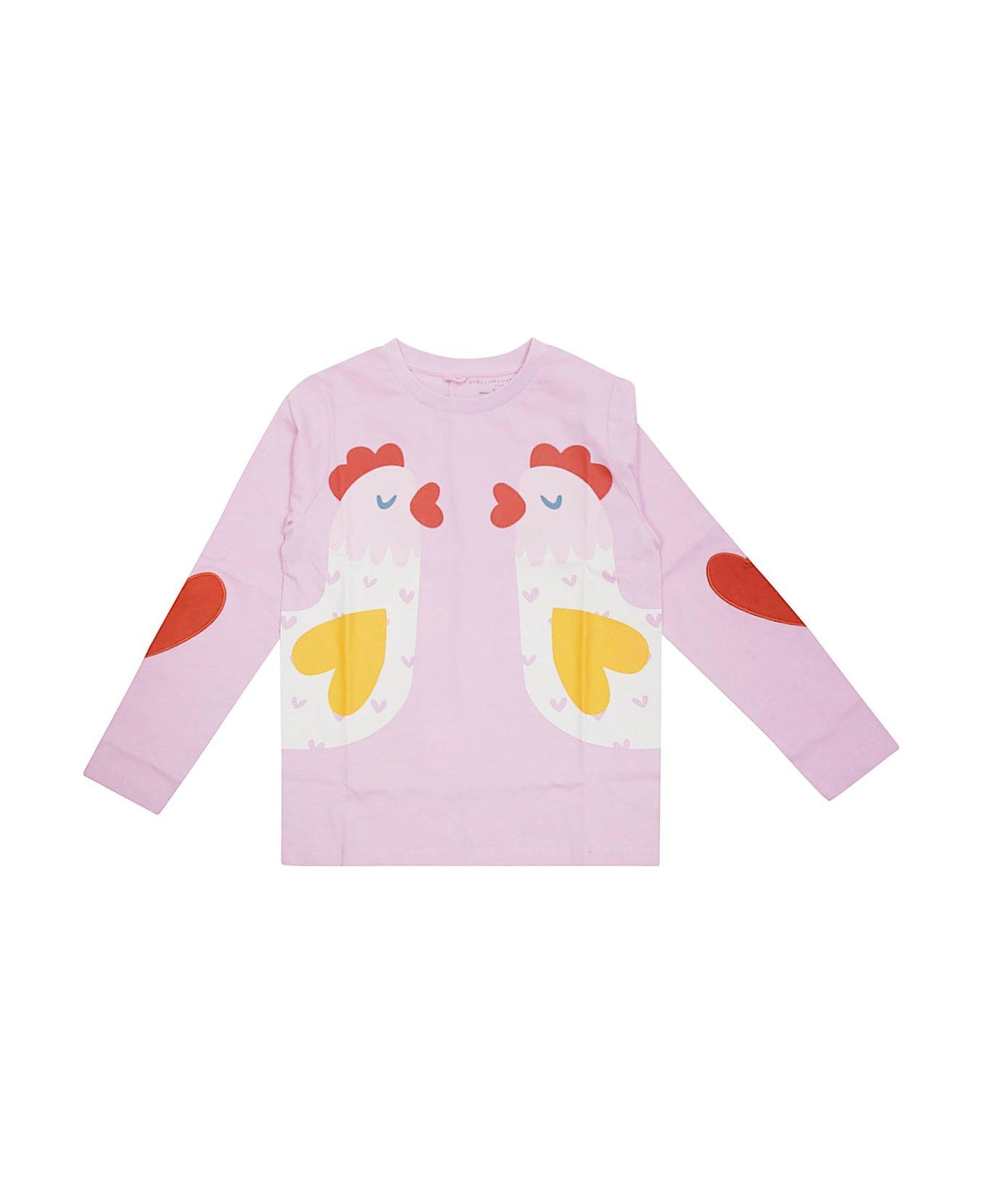 Stella McCartney Animal Printed Crewneck Sweatshirt - Rosa 