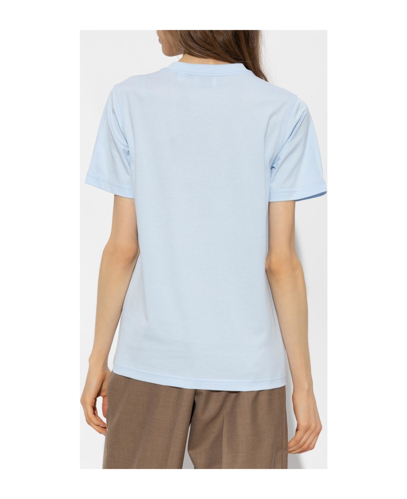 Burberry 'margot' T-shirt With Logo - Light blue
