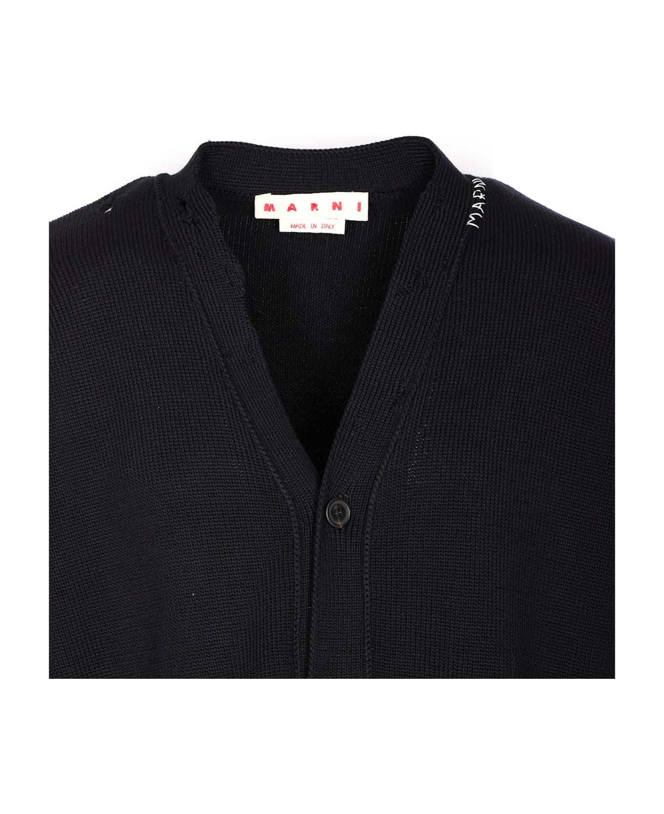 Marni Logo Cardigan - Black
