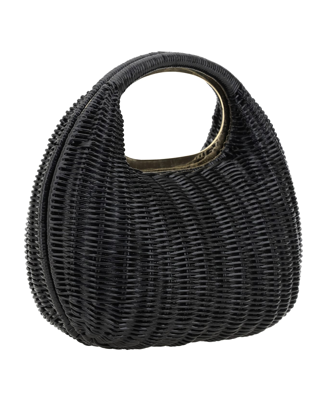 Sacai Rattan Handbag - Black