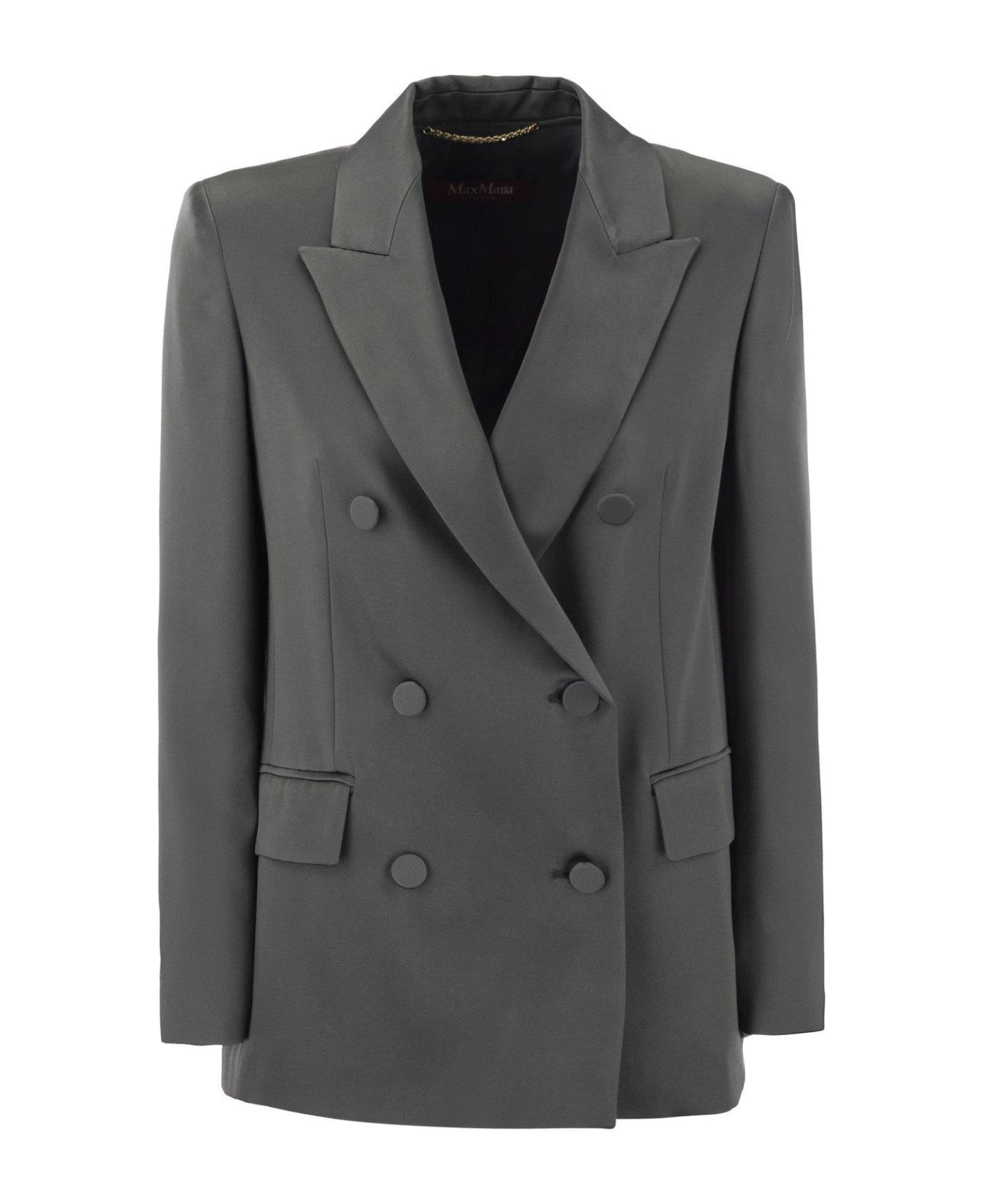 Max Mara Studio Teiera Double-breasted Blazer - Basalto