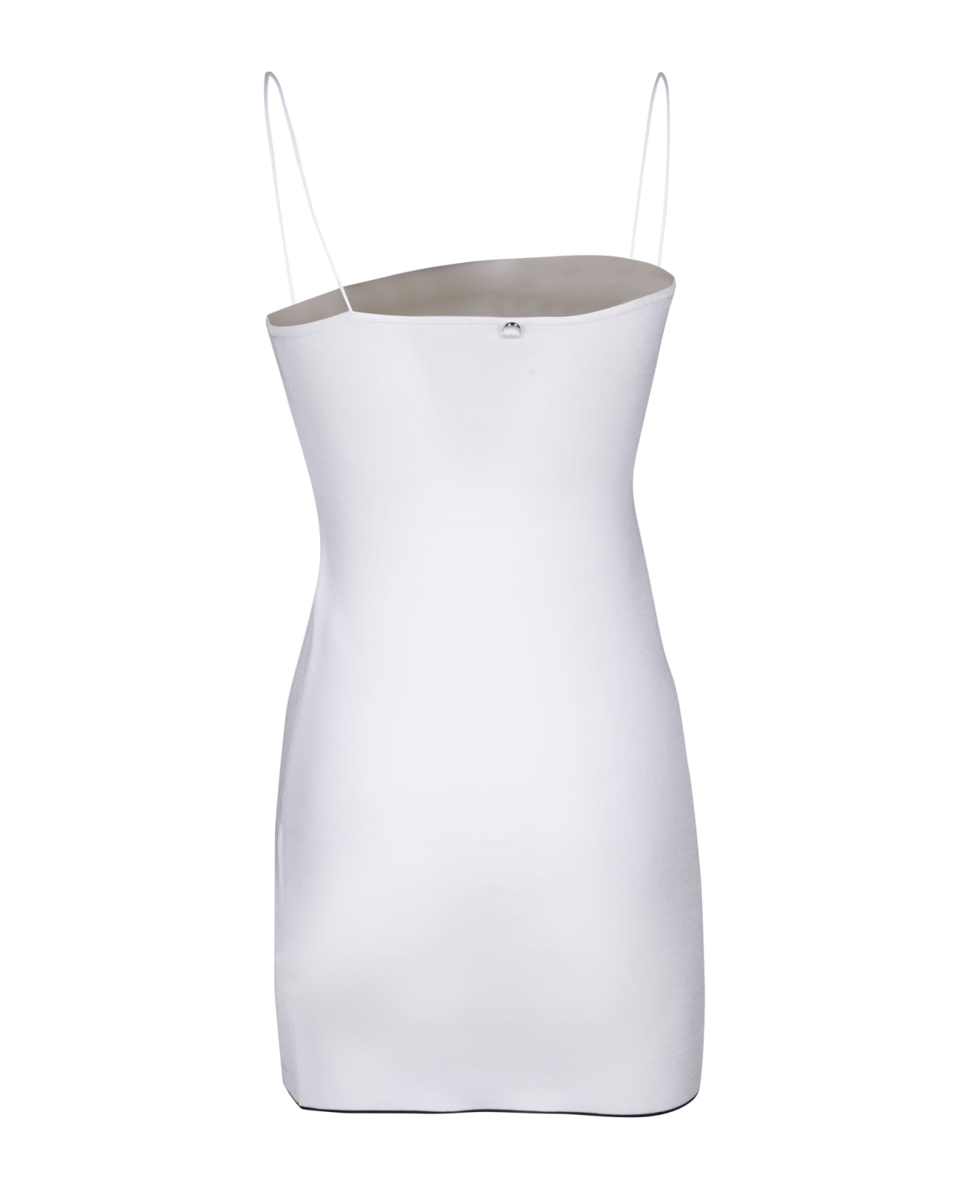 Jacquemus Mini Aro White Dress - White