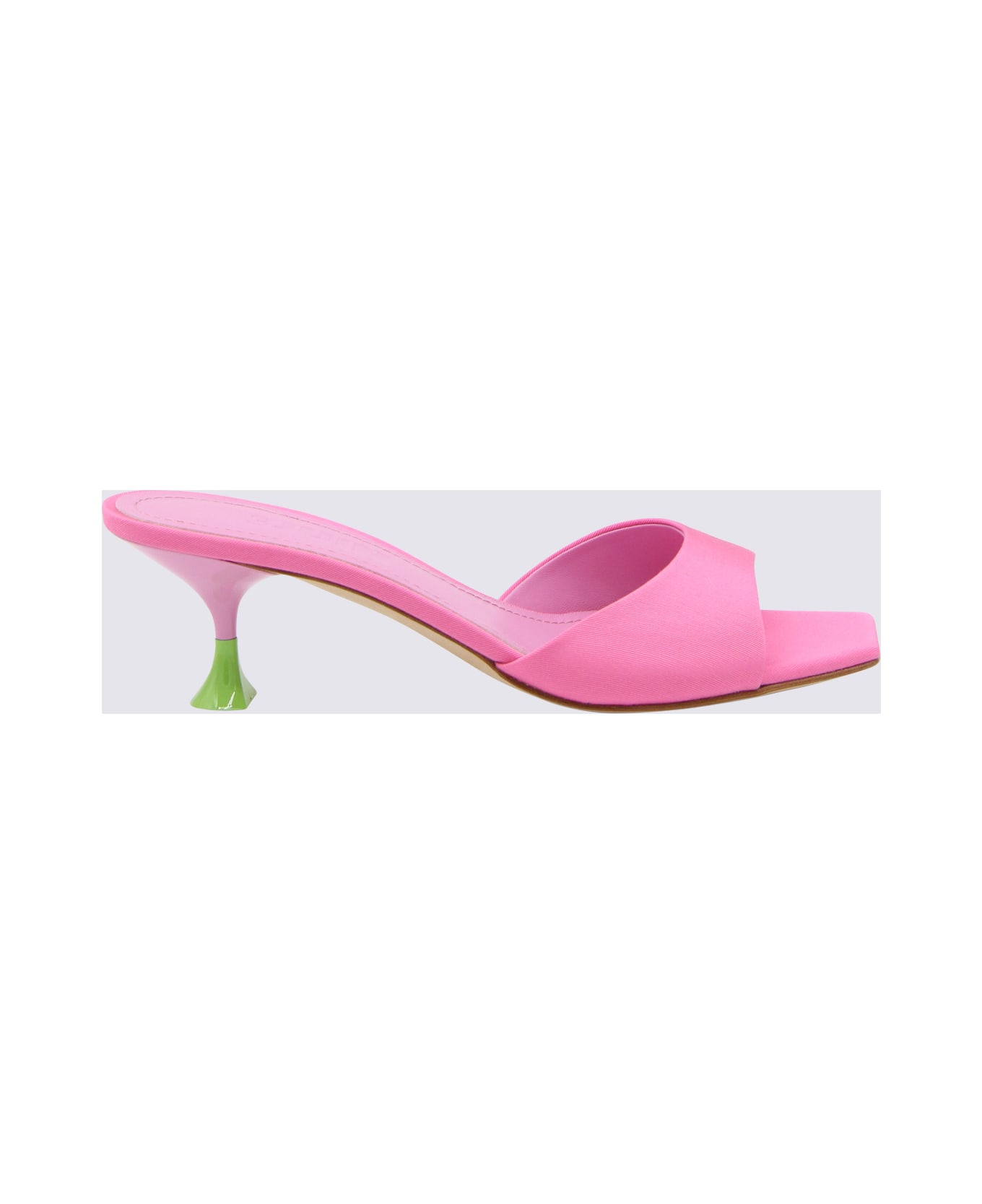 3JUIN Candy Leather Kimi Cannette Mules - Pink