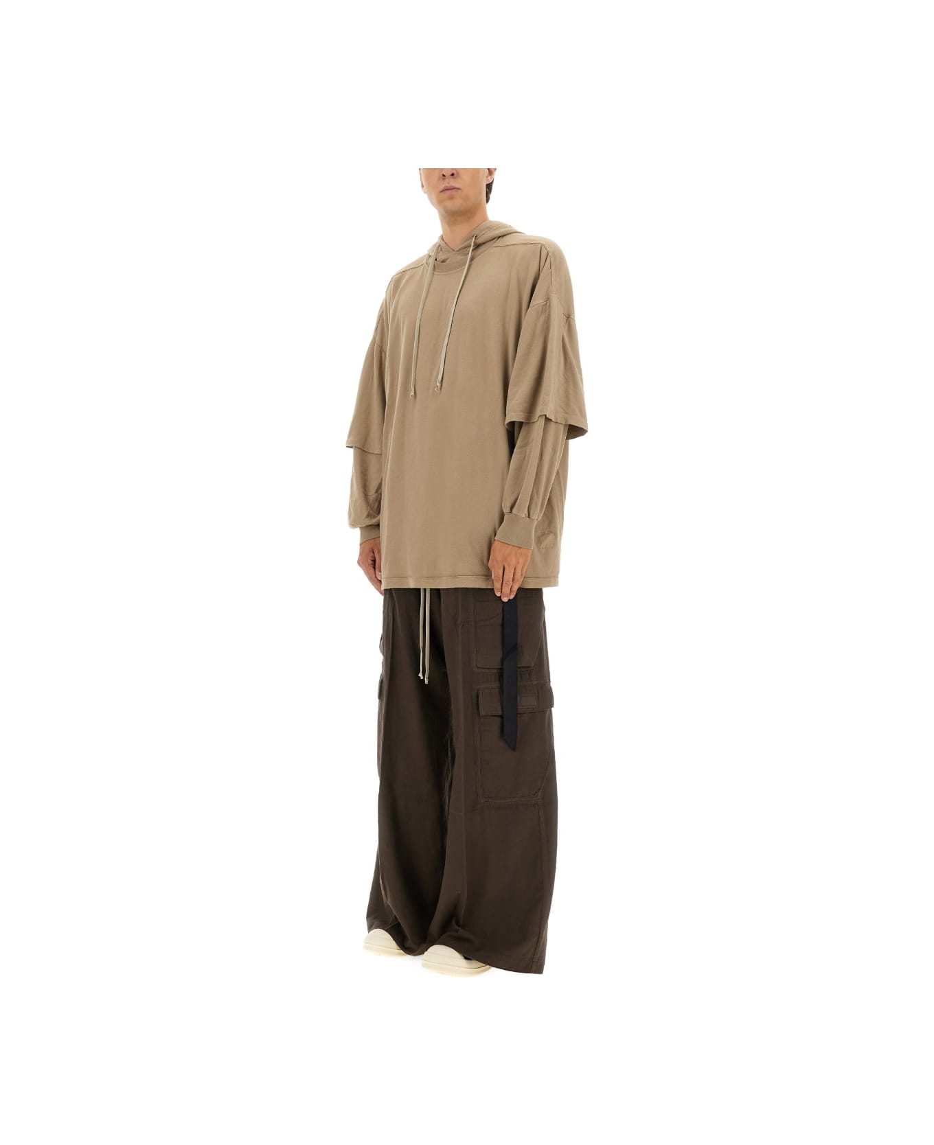 DRKSHDW "tommy Hustler" Hoodie - BEIGE