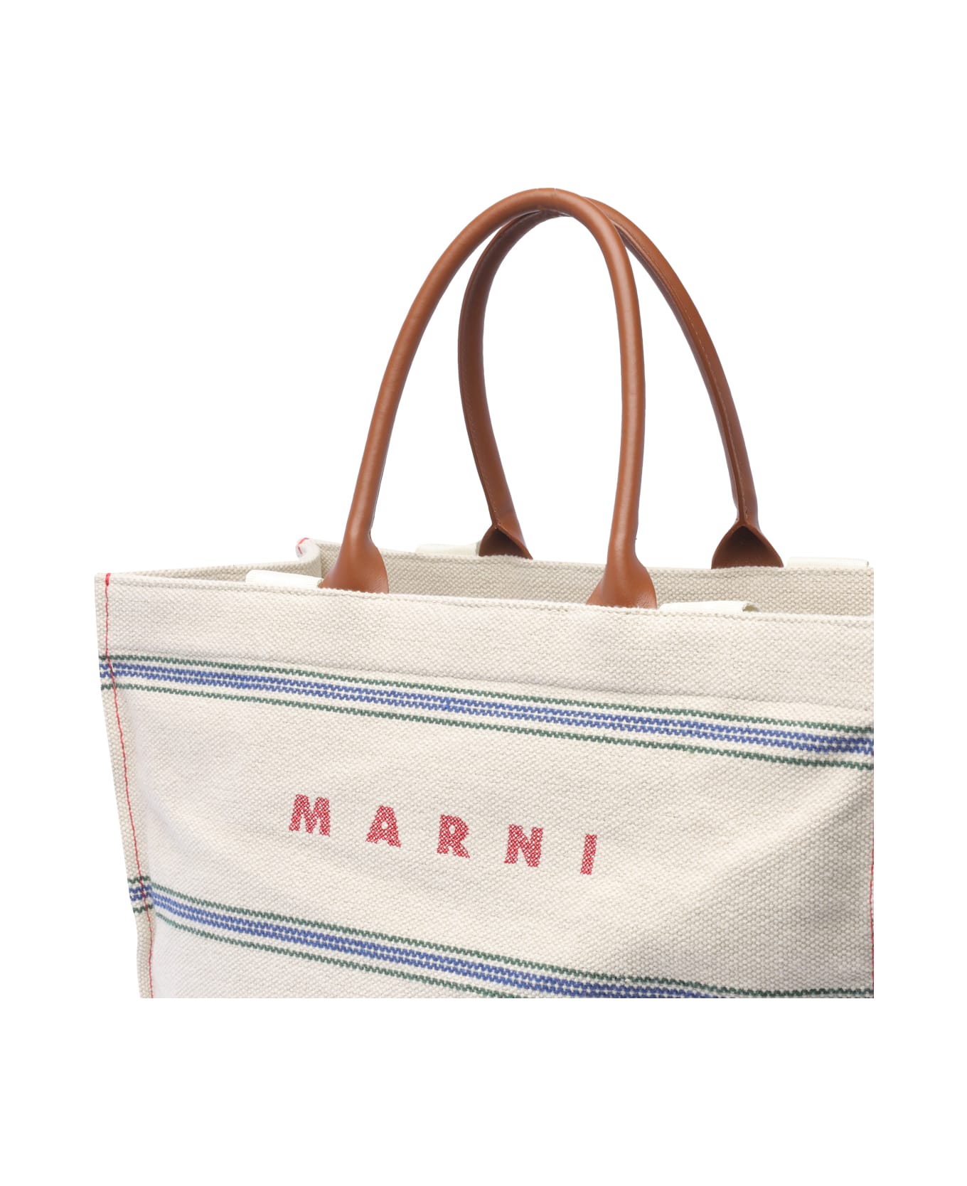 Marni Logo Tote Bag - Natural
