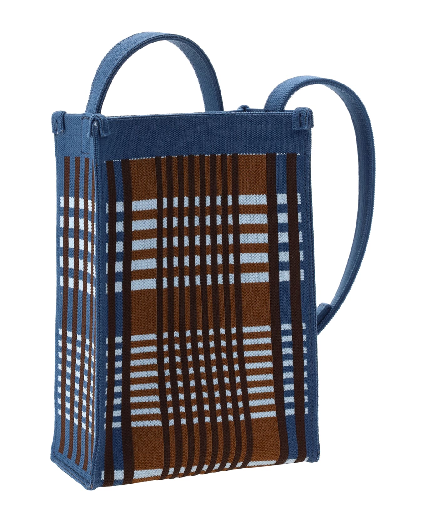 Marni Shoulder Bag - Light Blue/rust