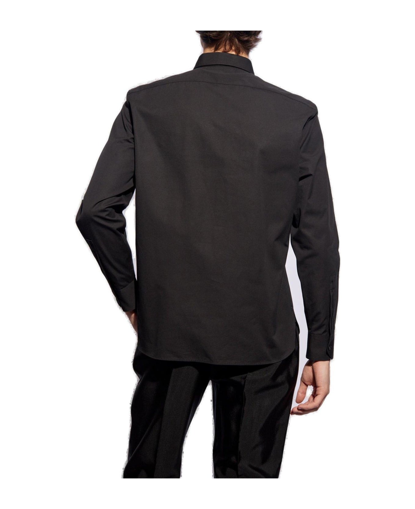 Saint Laurent Slim-fit Long-sleeved Shirt - Nero