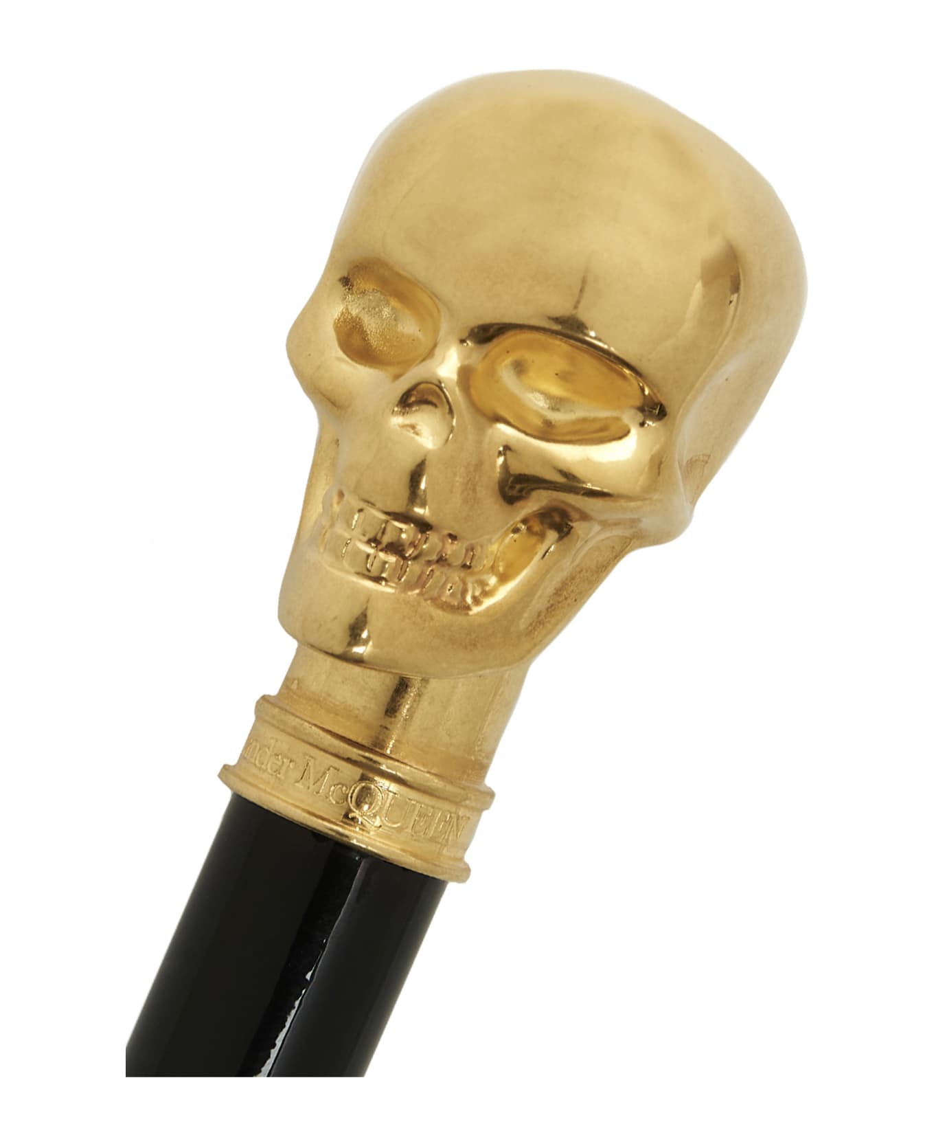 Alexander McQueen Skull Walking Stick - Black