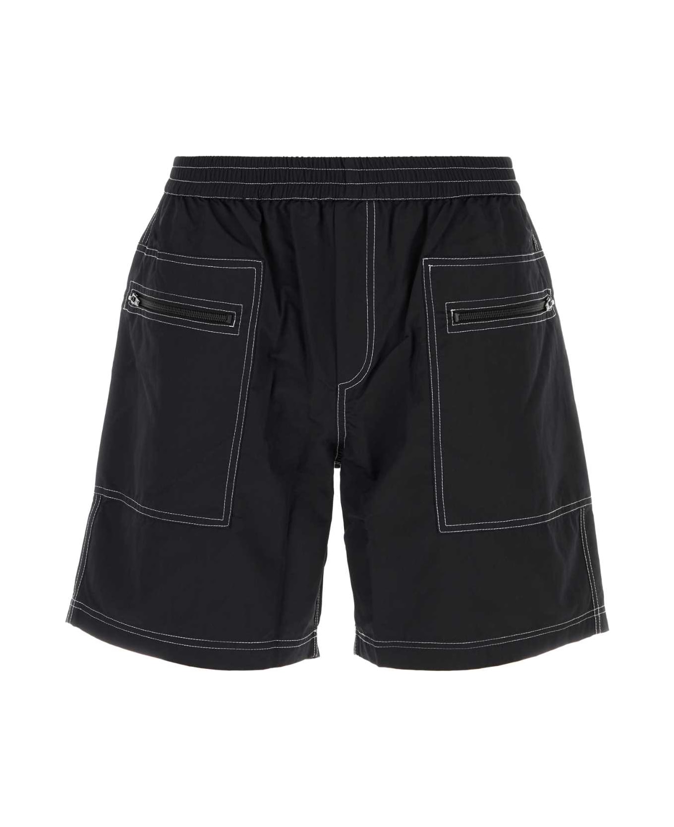 Gimaguas Black Cotton Quique Bermuda Shorts - BLACK