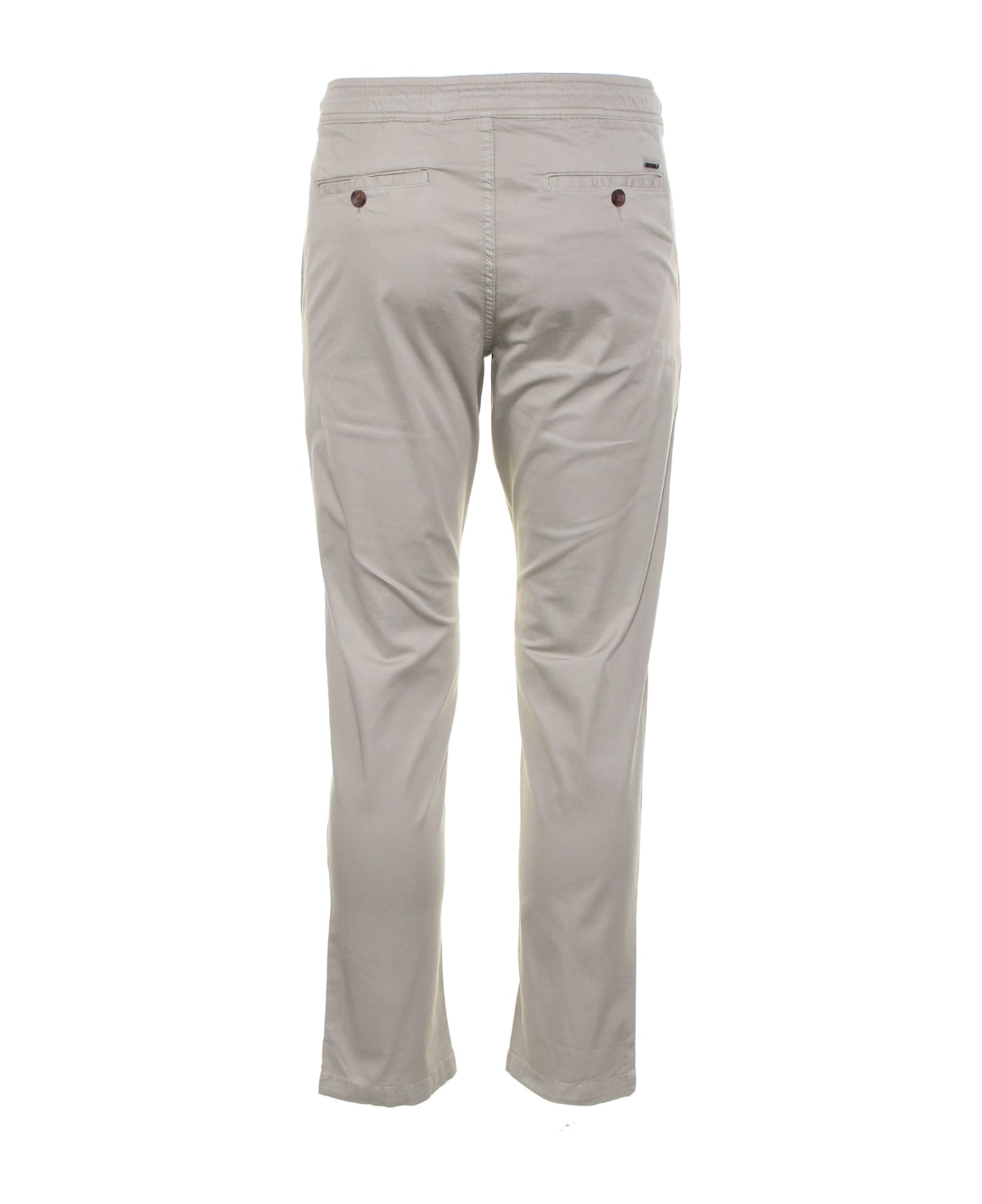 Ecoalf Trousers With Drawstring At The Waist - STONE