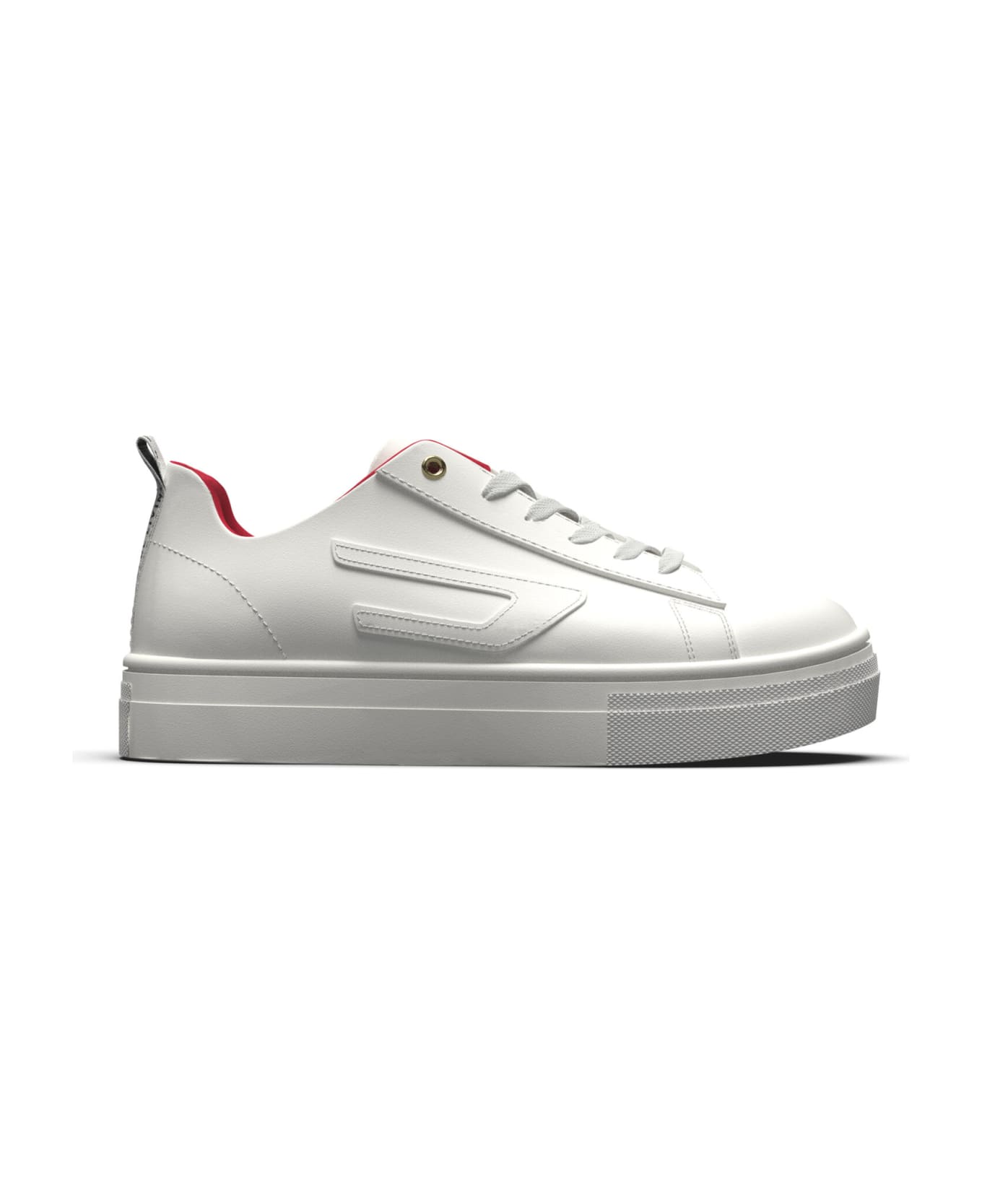 Diesel Vaneela S-vaneela Lc  Sneakers Diesel White Vaneela Low Sneakers With Embossed D - White