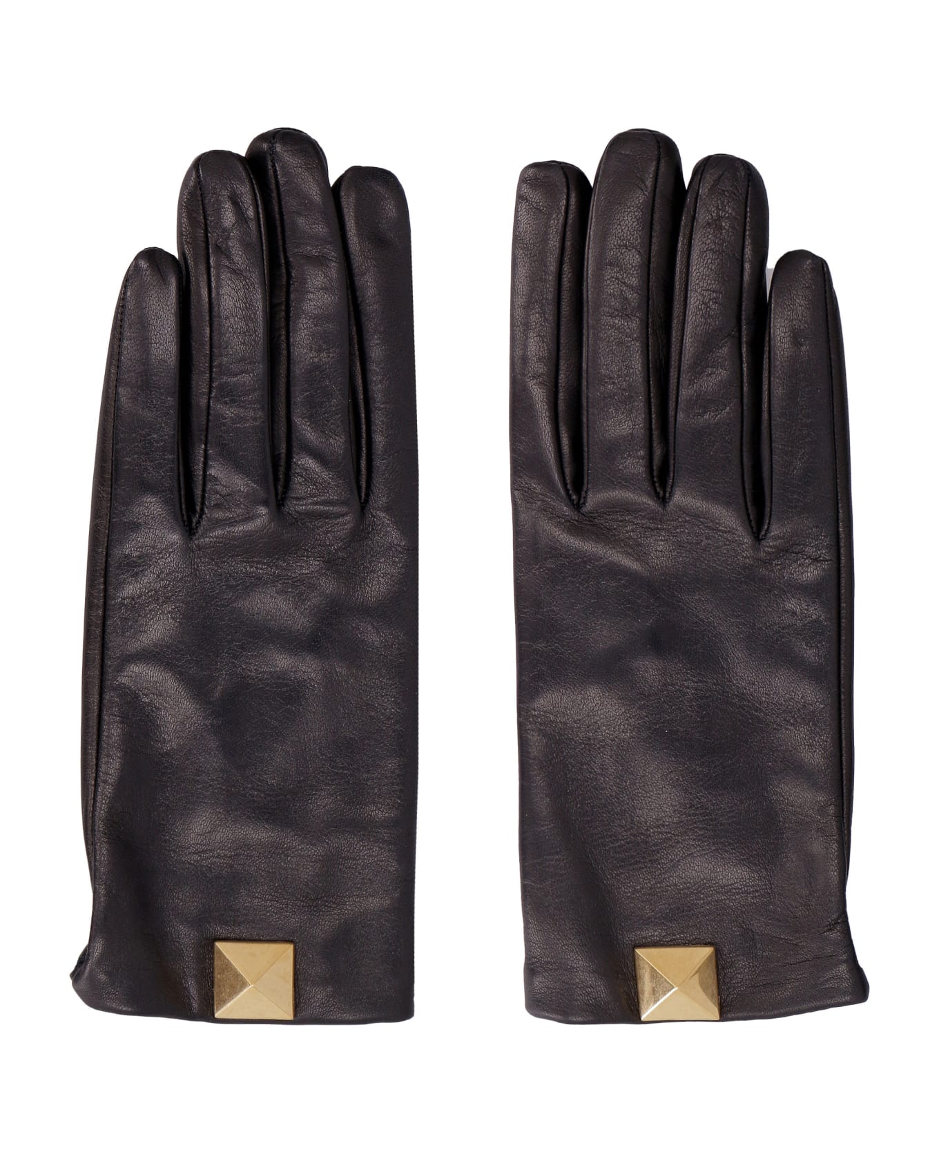 Valentino Garavani - Leather Gloves - black