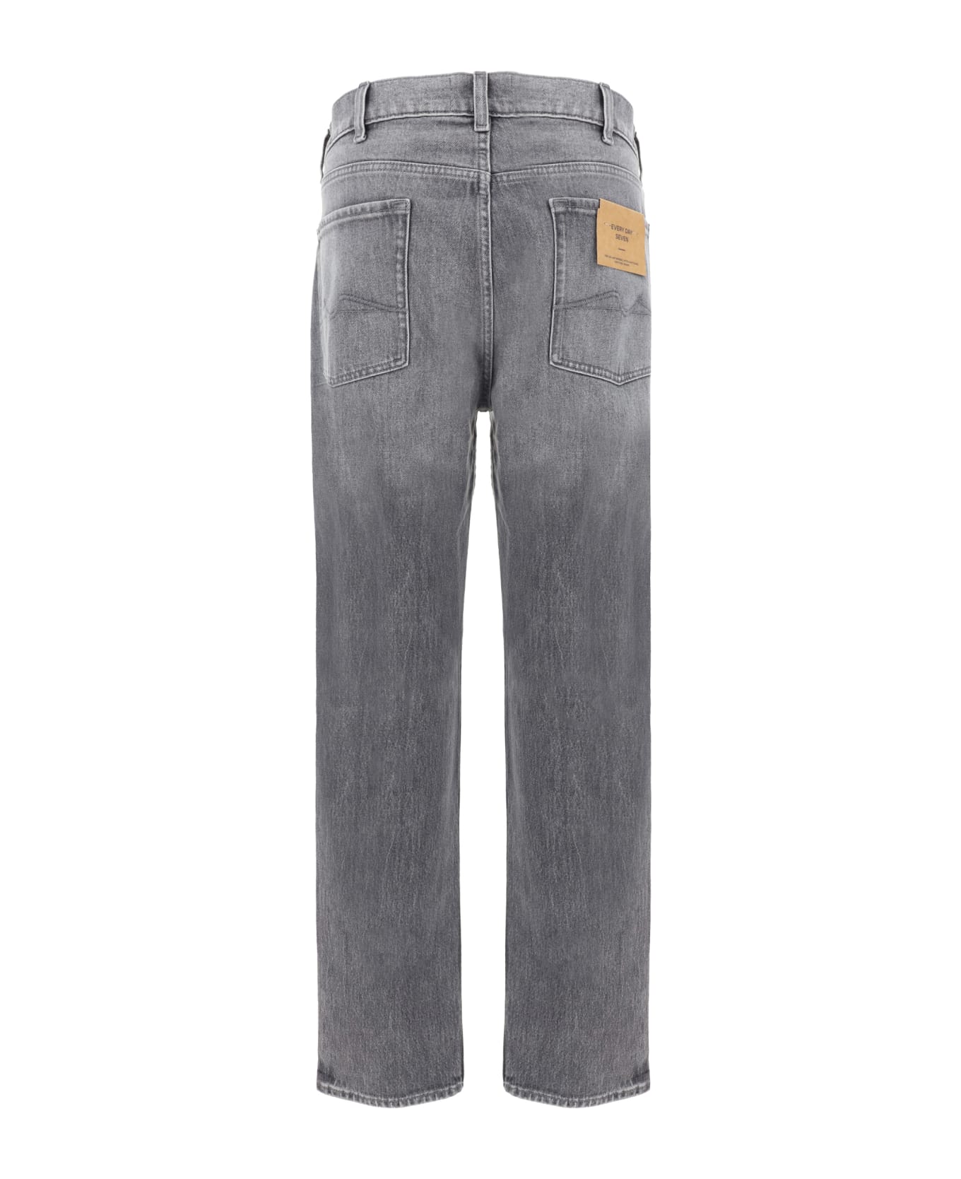 7 For All Mankind Check Off Jeans - Grey