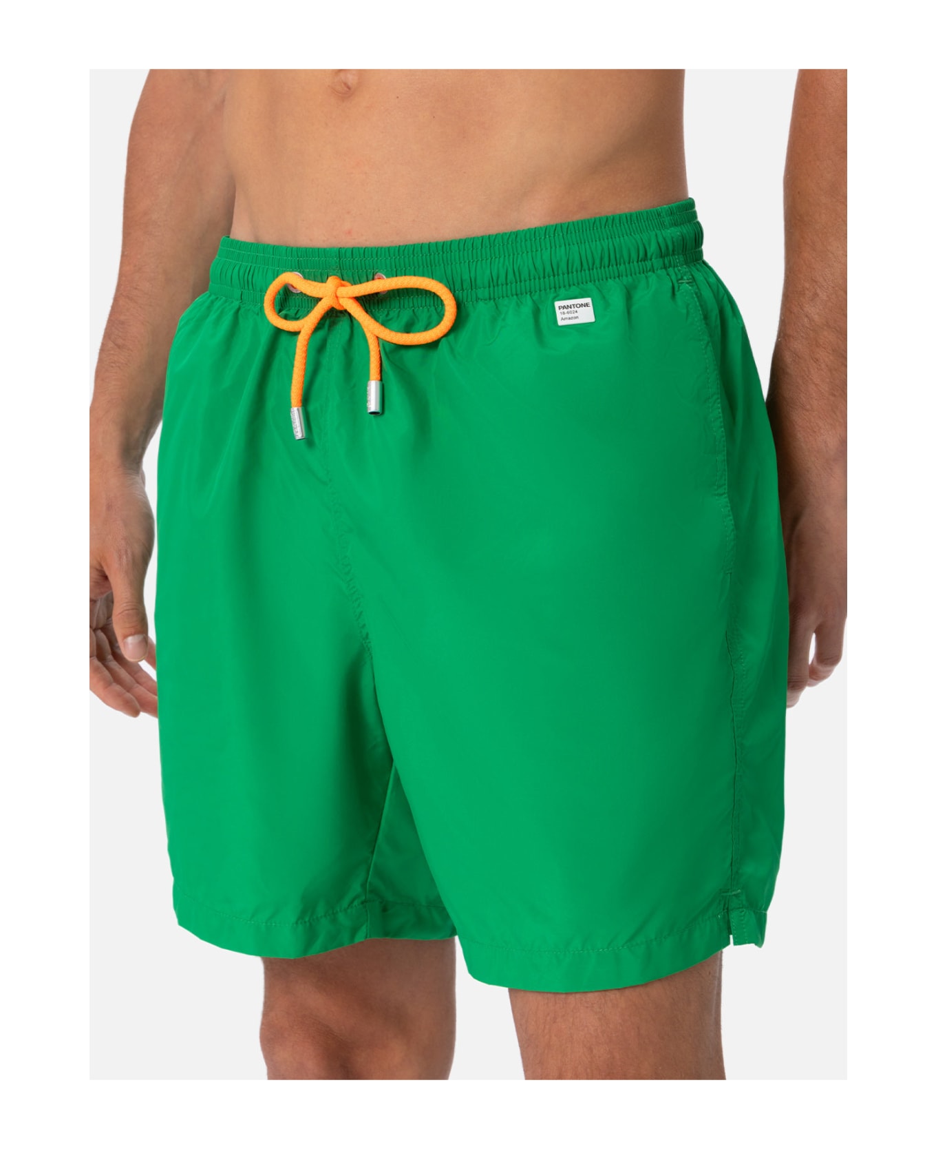 MC2 Saint Barth Man Lightweight Fabric Grass Green Swim-shorts Lighting Pantone | Pantone® Special Edition - GREEN