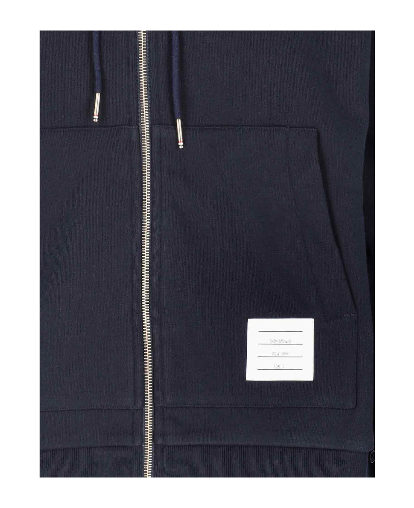 Thom Browne Zip Sweatshirt - navy