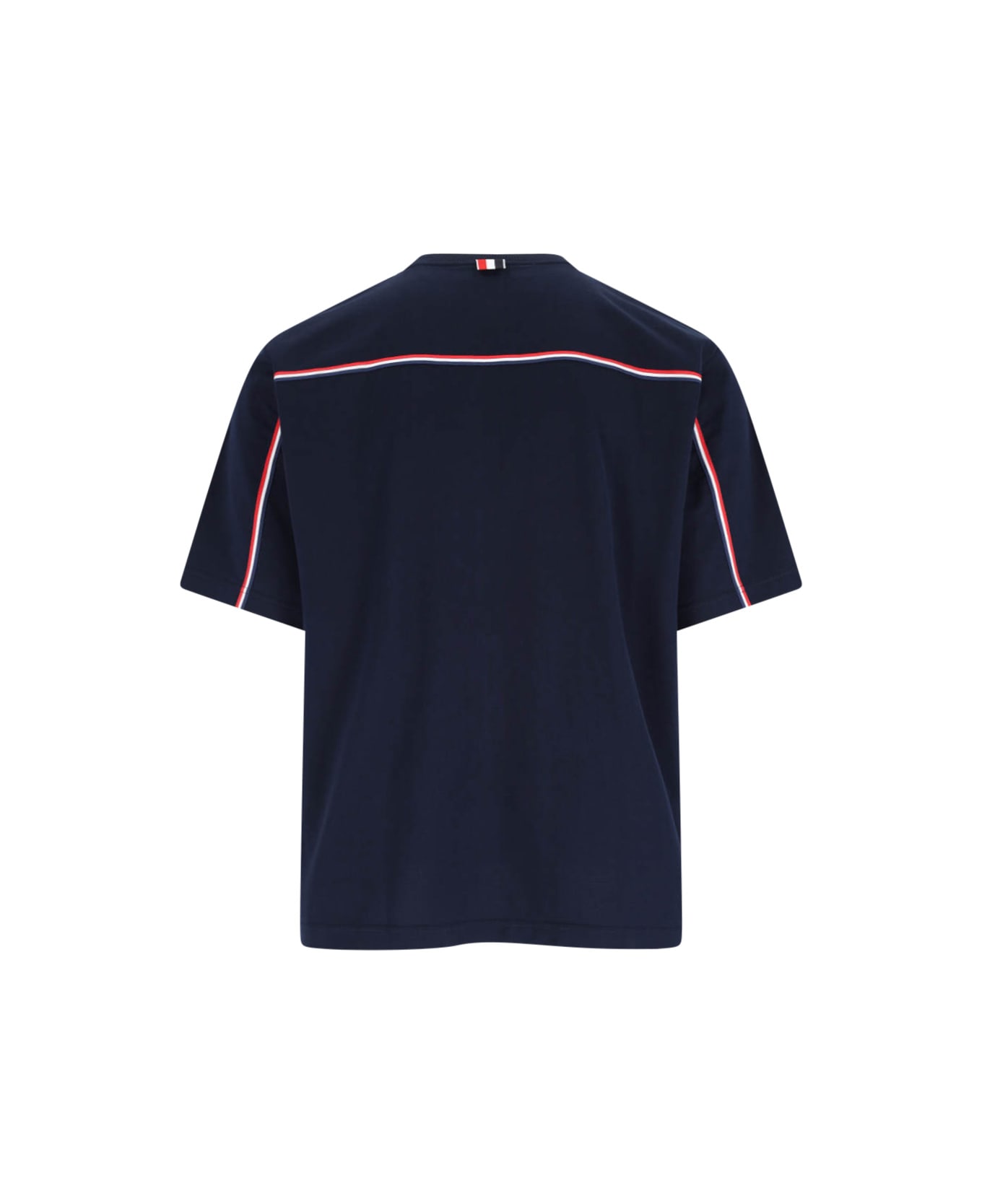 Thom Browne Logo T-shirt - navy