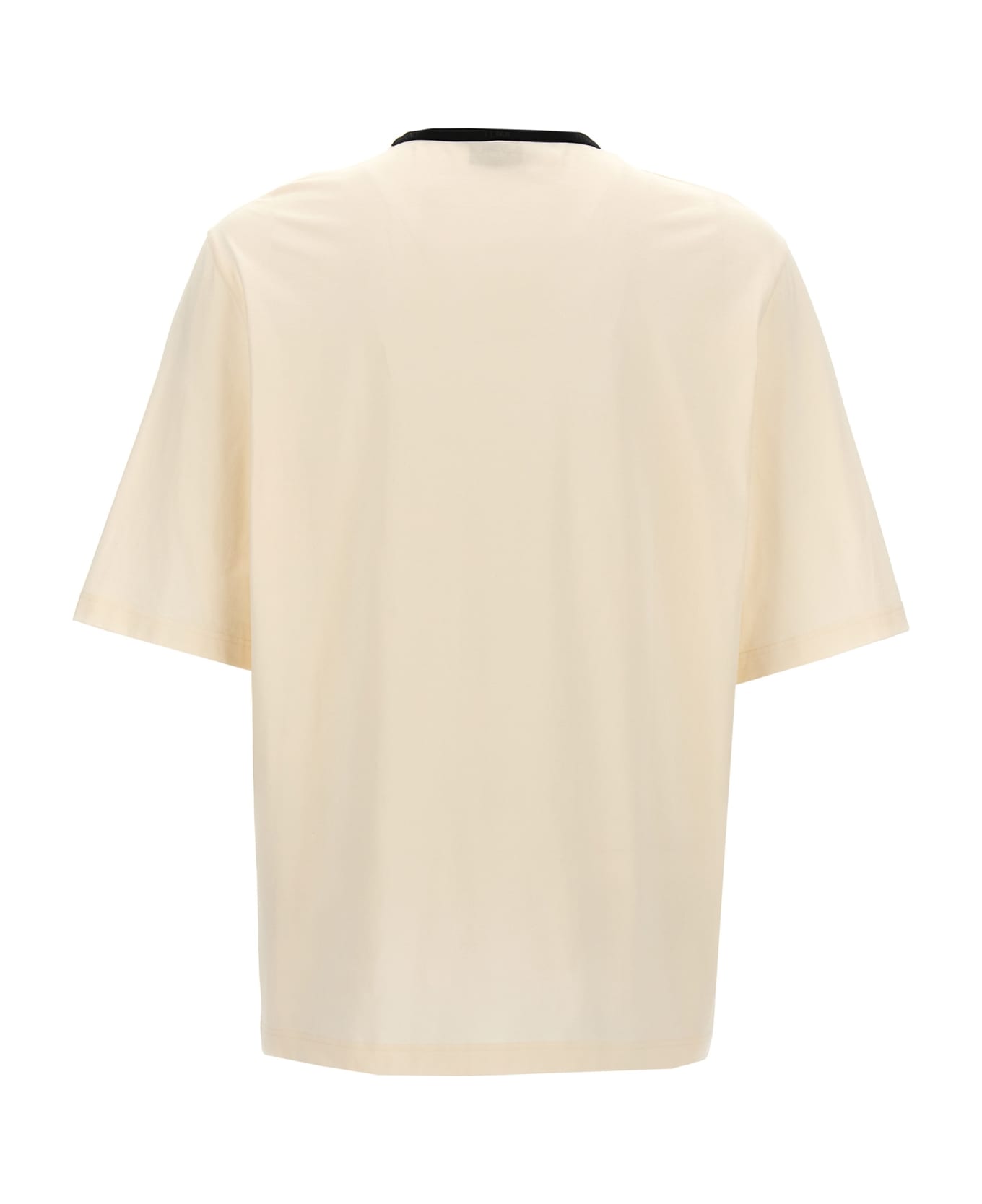 Fendi 'gradient Ff' Logo T-shirt - White/Black