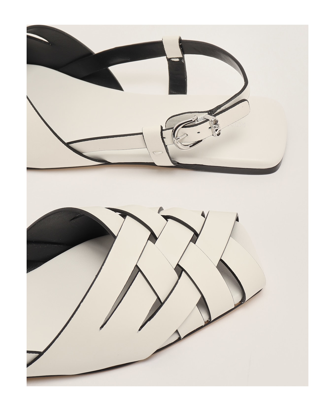 Michael Kors Irene Sling Flat Sandal - Optic White