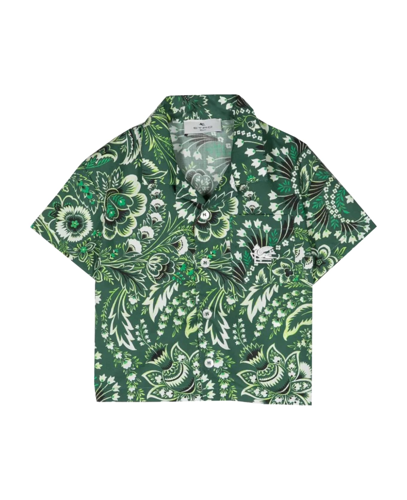 Etro Monochrome Paisley Shirt - Green