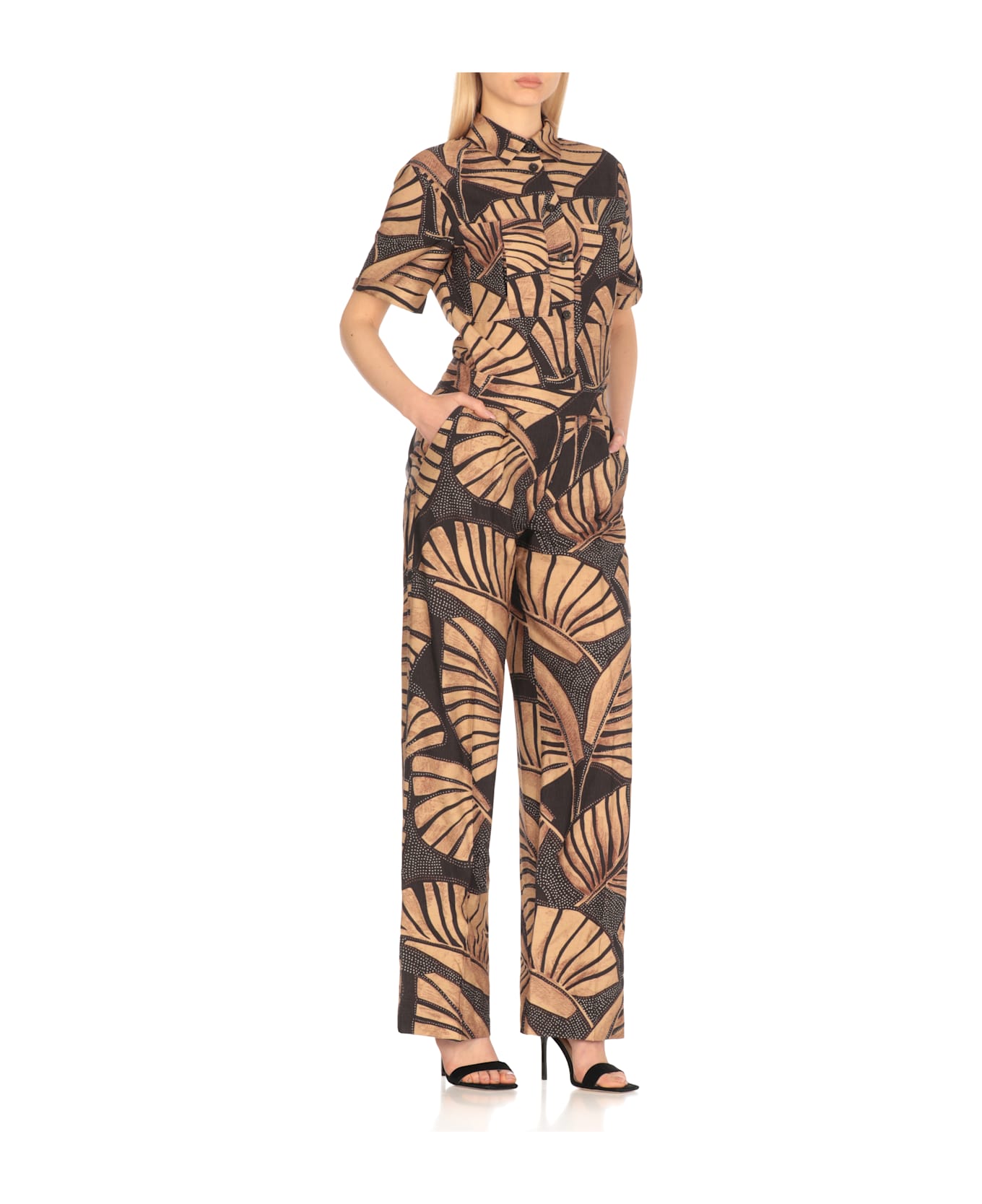 PT Torino Jumpsuit With Pattern - Brown
