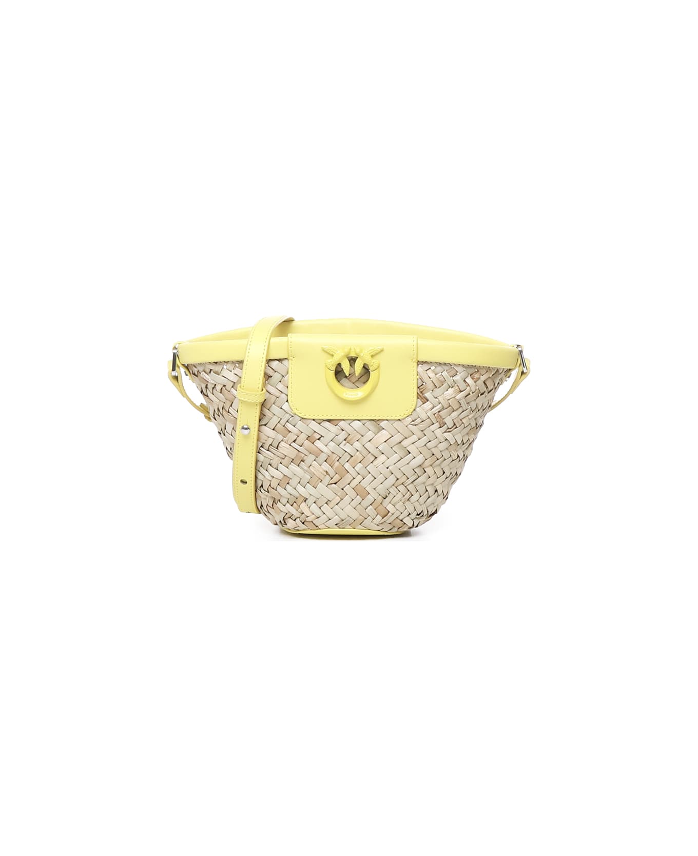 Pinko Love Summer Bag Mini - Natural, yellow