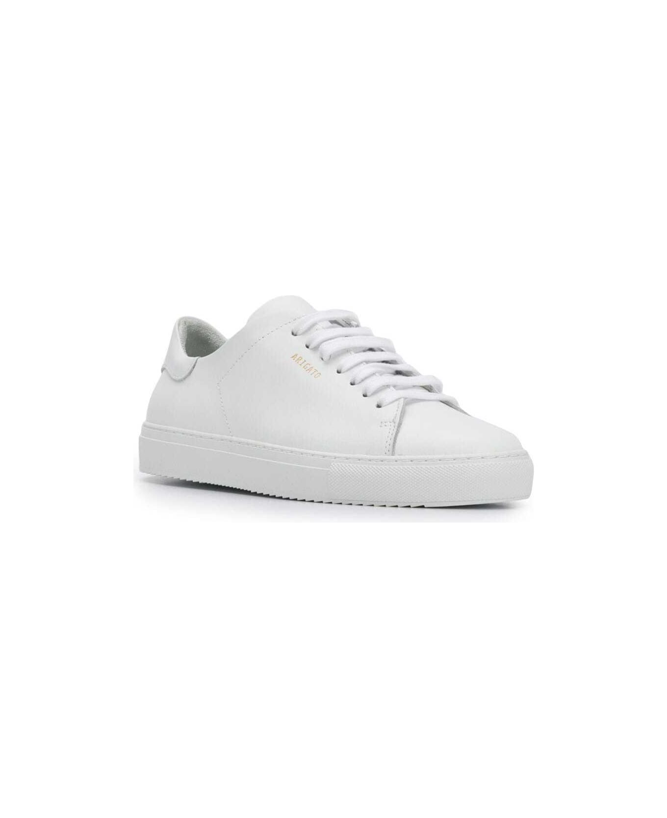 Axel Arigato 'clean 90' White Sneakers With Printed Logo In Leather Woman Axel Arigato - White