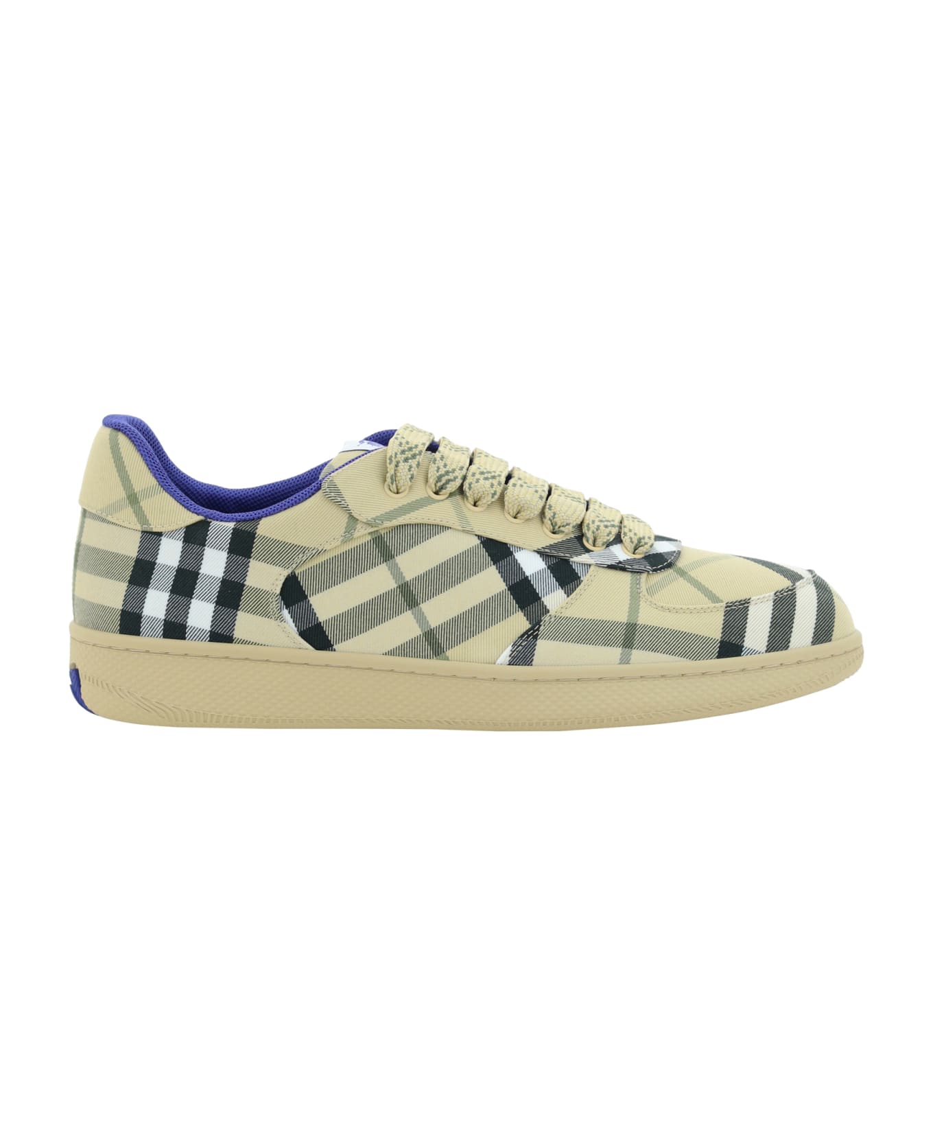 Burberry Seasonal Check Beige Sneakers - Grain Ip Check