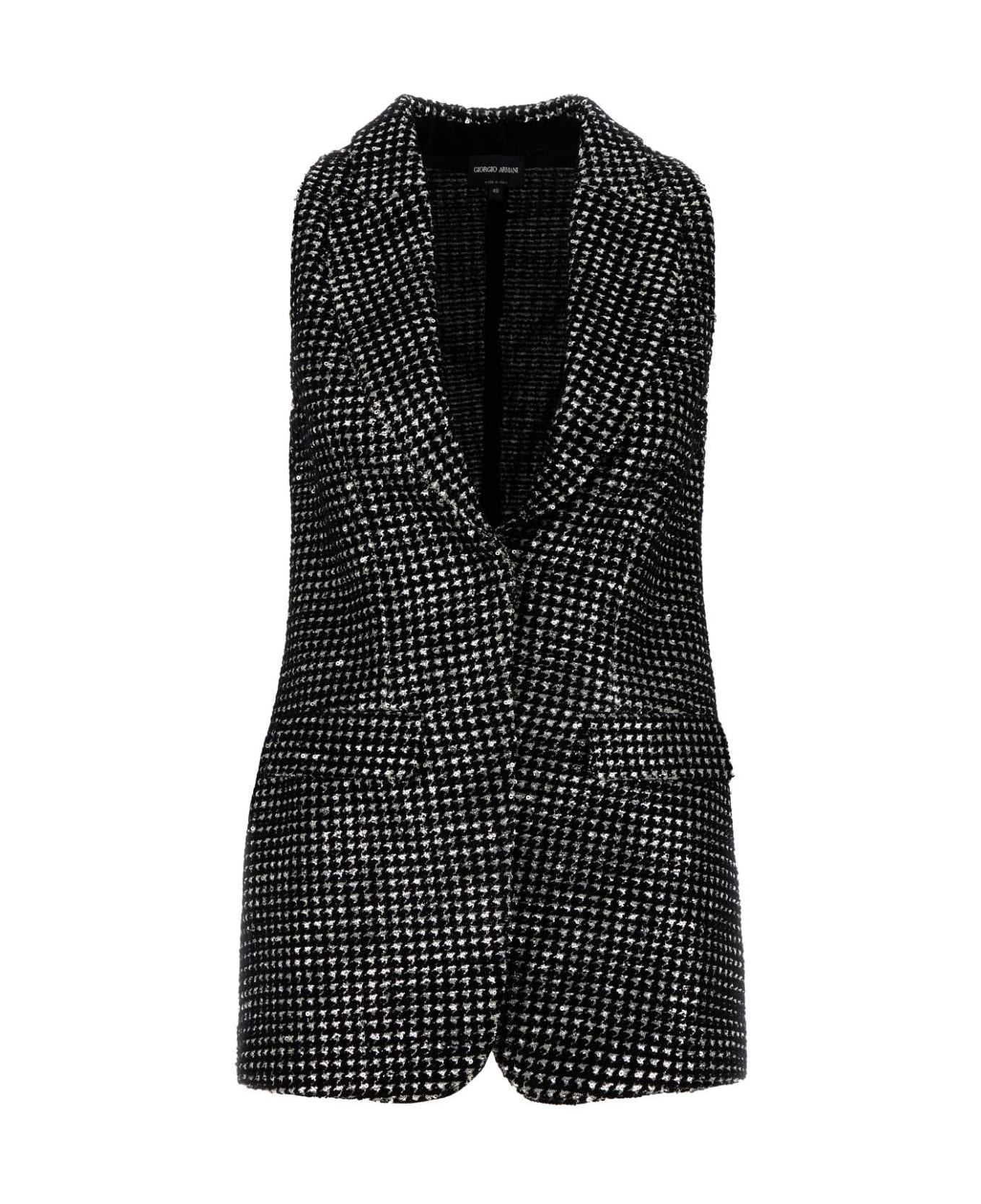 Giorgio Armani Houndstooth Vest - MULTINERO