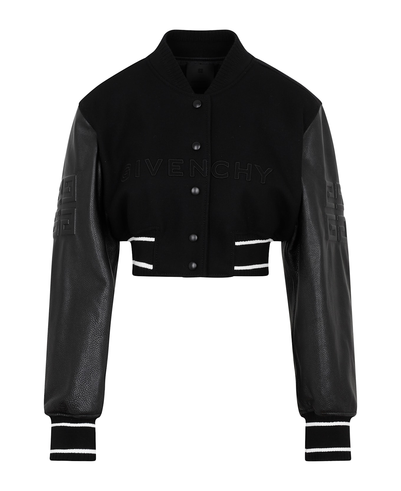 Givenchy Short Bomber Jacket - Black White