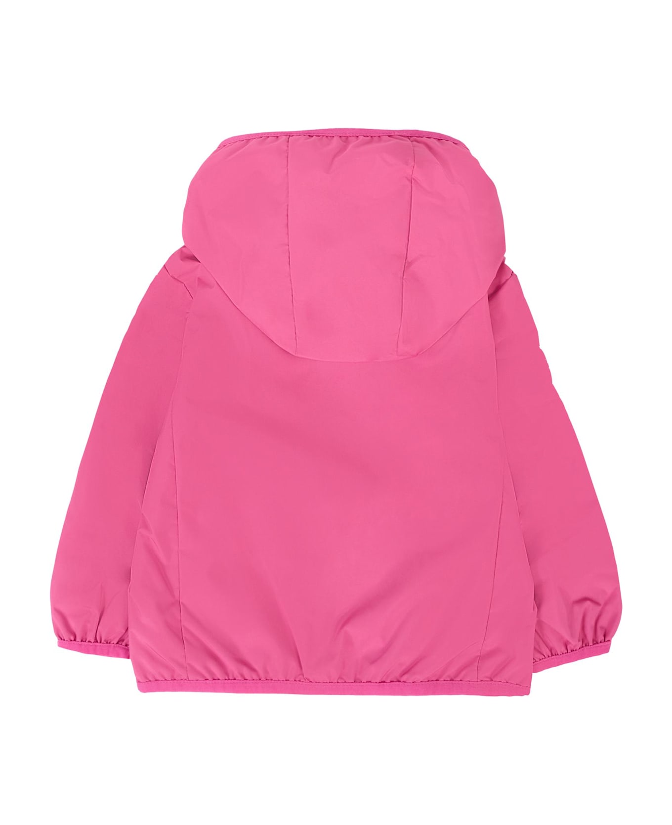 Save the Duck Fuchsia Coco Windbreaker For Baby Girl With Logo - Fuchsia コート＆ジャケット