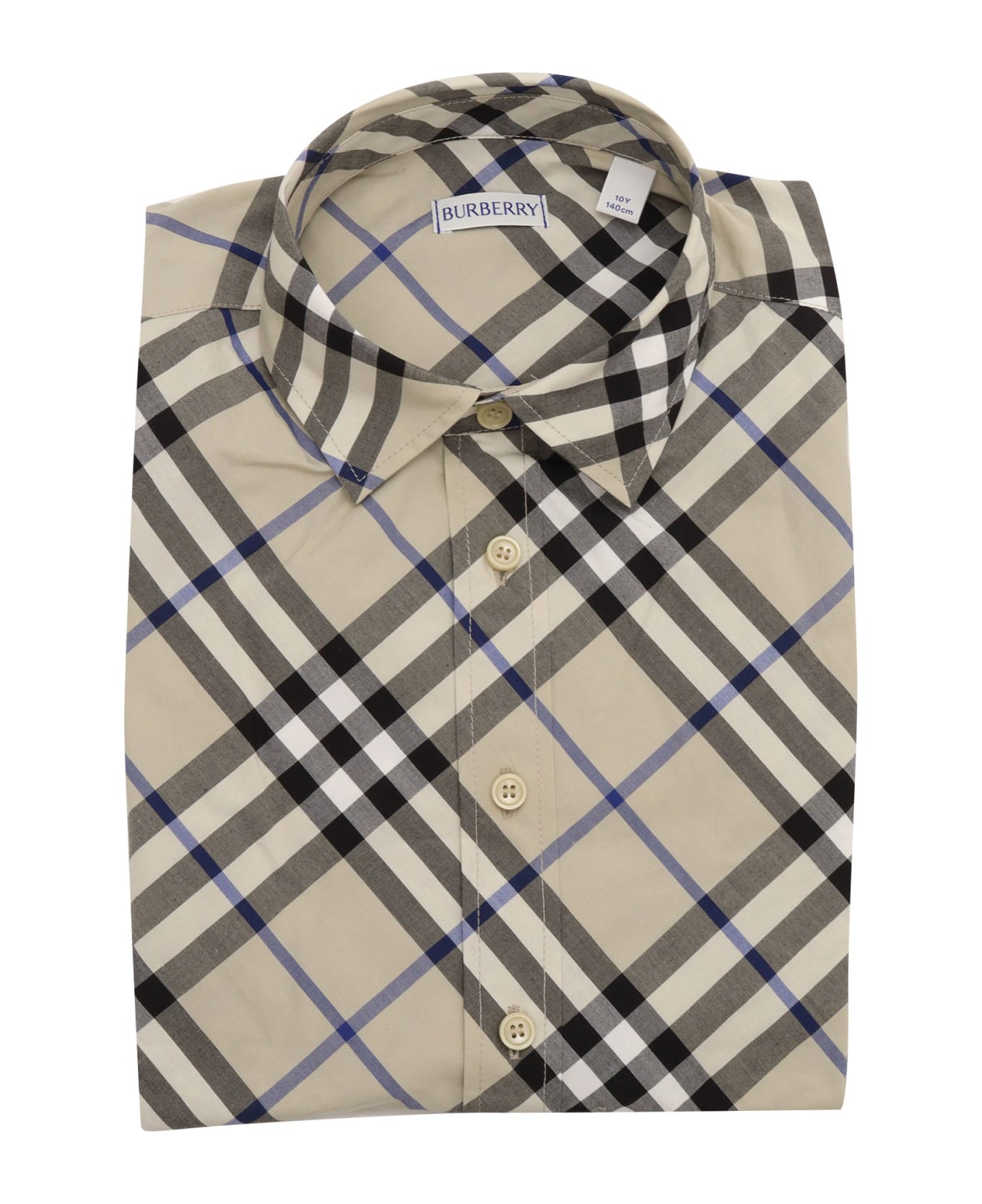 Burberry Kid Boy Shirts - GREEN