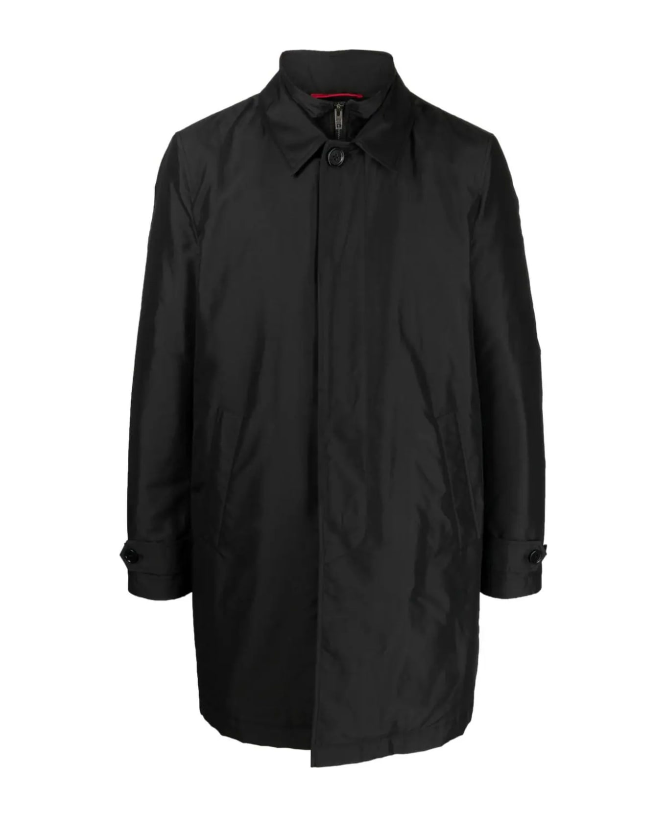 Fay Black Morning Coat Waterproof Coat Raincoat - Black