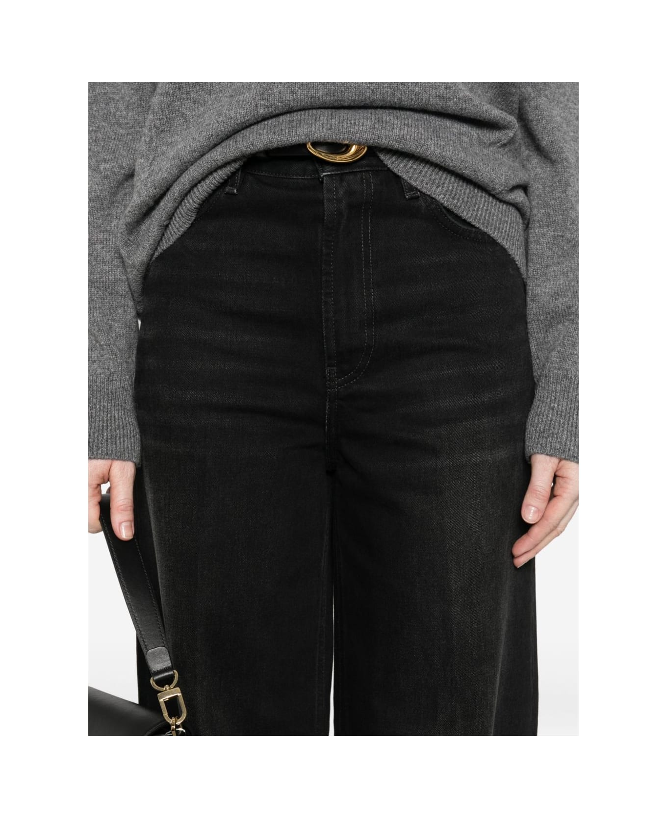Totême Wide-leg Denim Jeans - Black