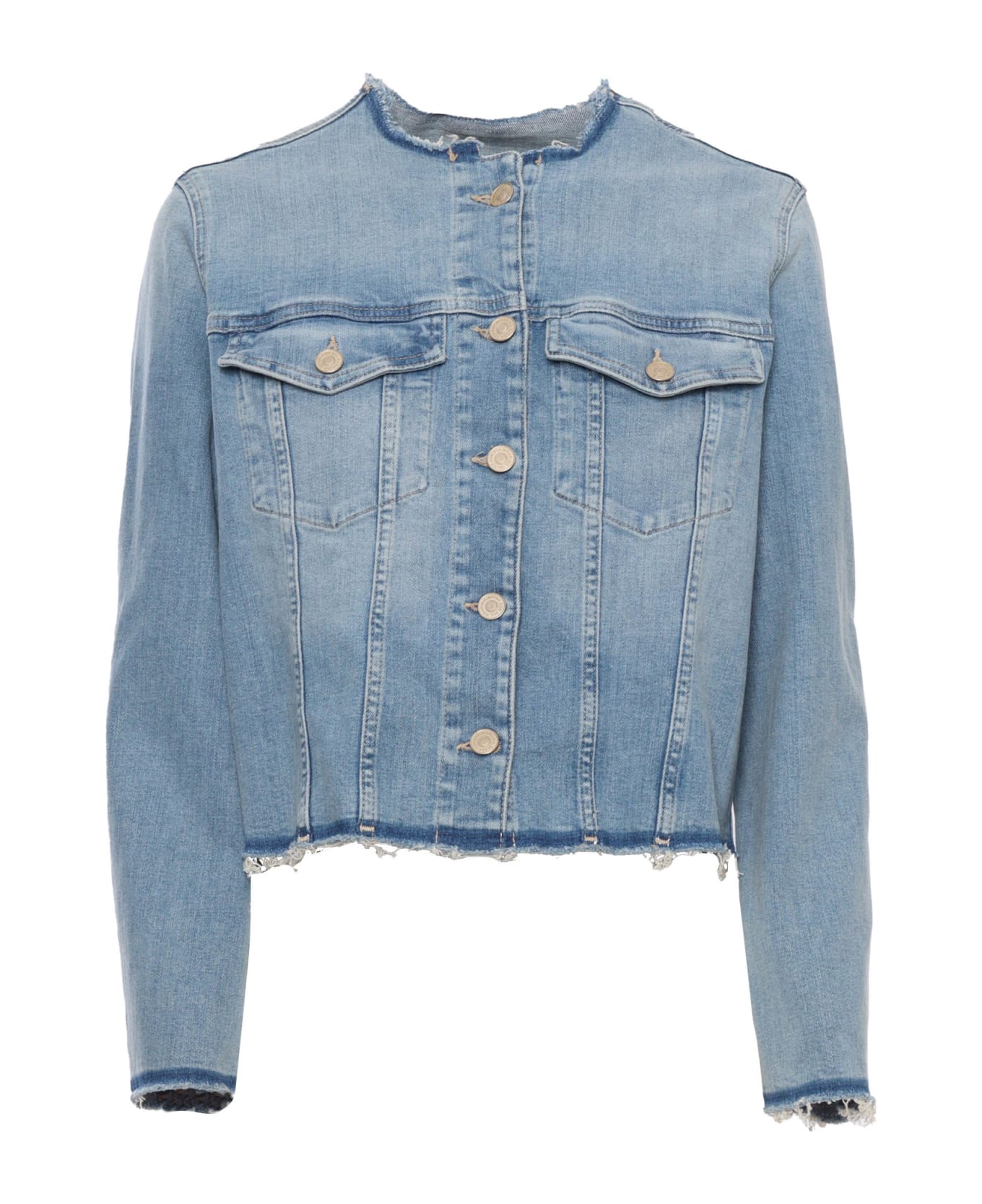 7 For All Mankind Coco Denim Jacket - BLUE