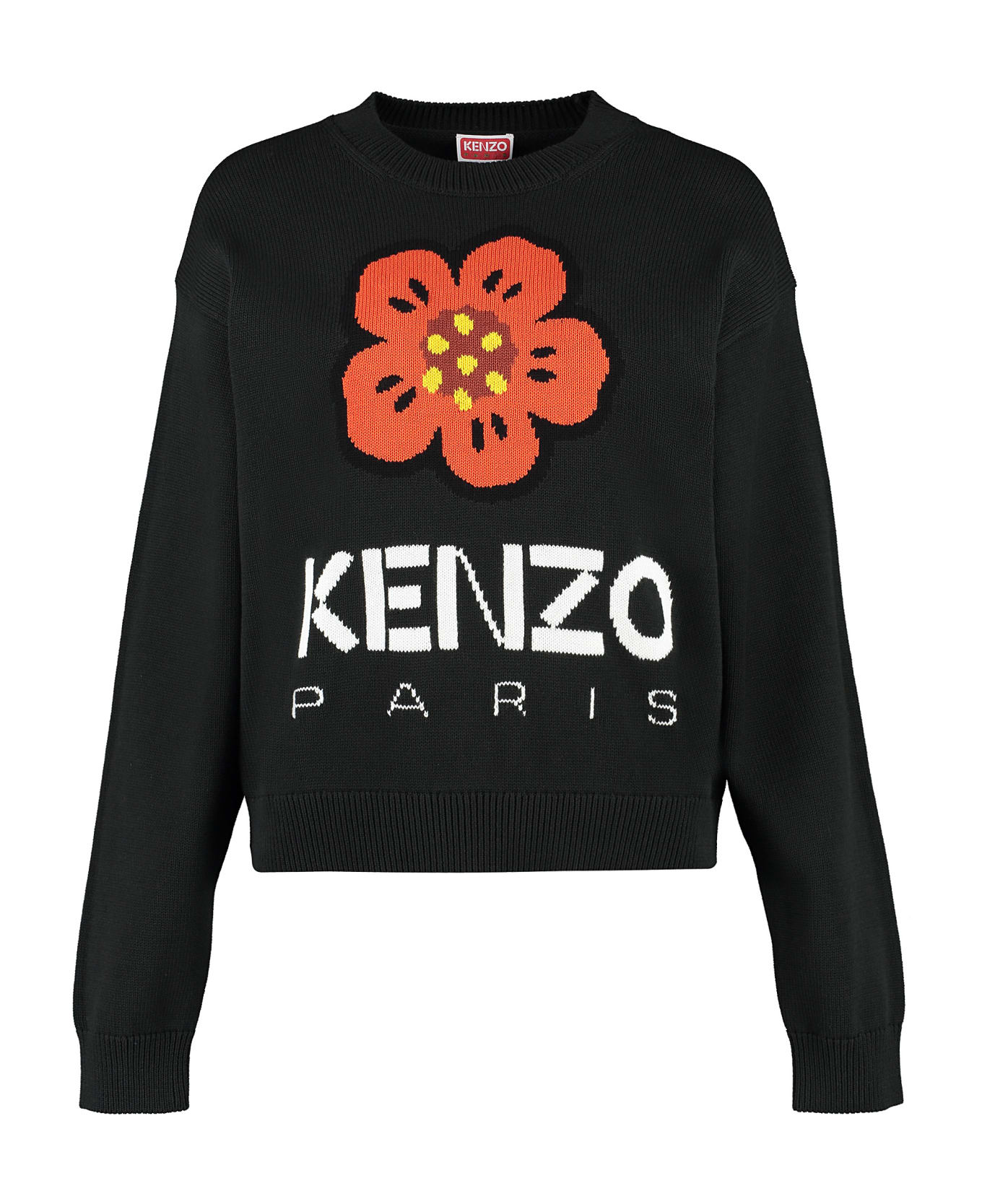 Kenzo Cotton Crew-neck Sweater - Nero