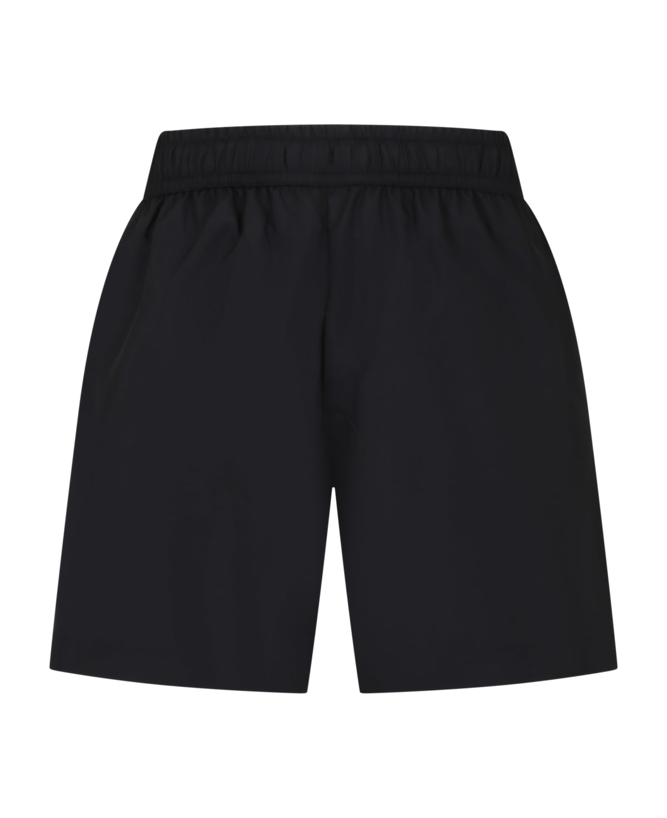 Moschino Black Swim Shorts For Boy With Logo - Black