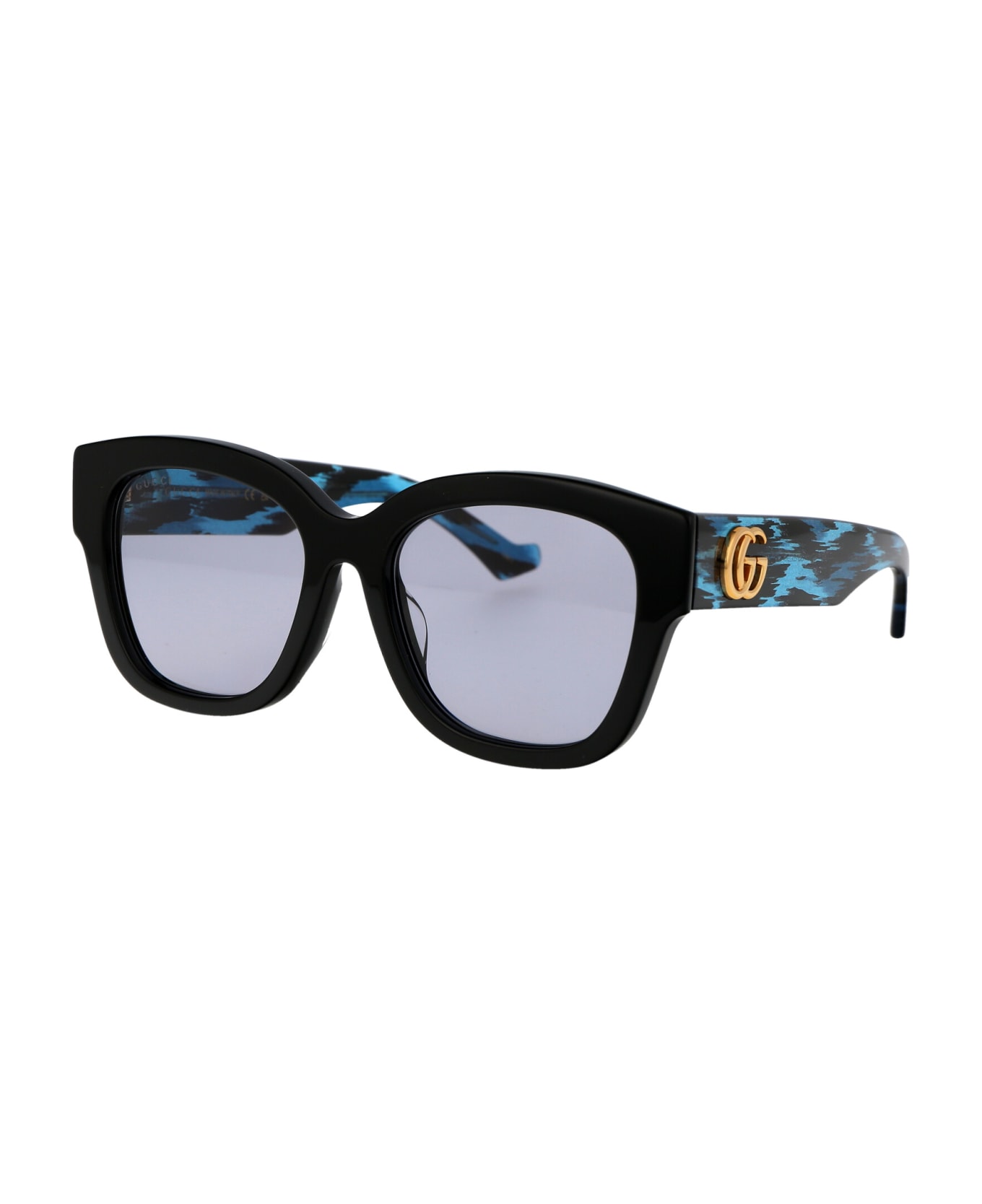 Gucci Eyewear Gg1550sk Sunglasses - 003 BLACK BLACK VIOLET